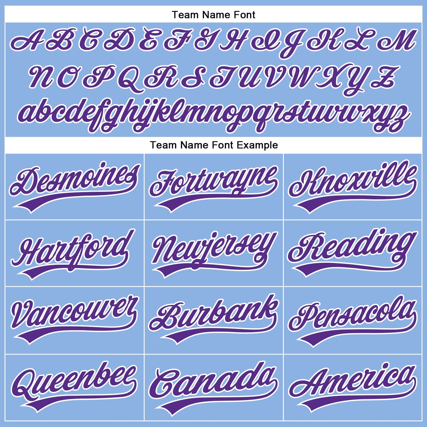 Custom Light Blue White Pinstripe Purple Authentic Baseball Jersey view 4