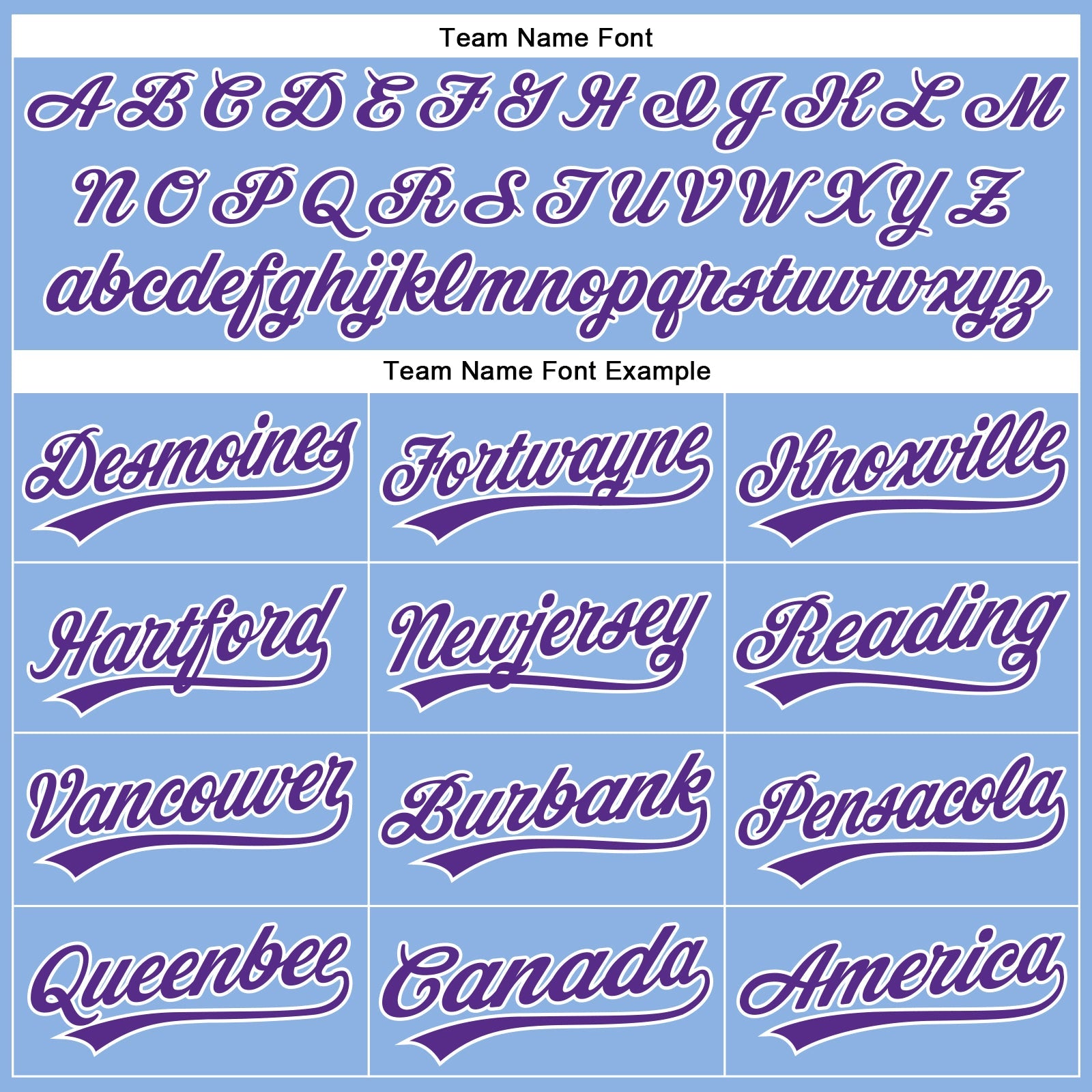 Custom Light Blue White Pinstripe Purple Authentic Baseball Jersey view 4