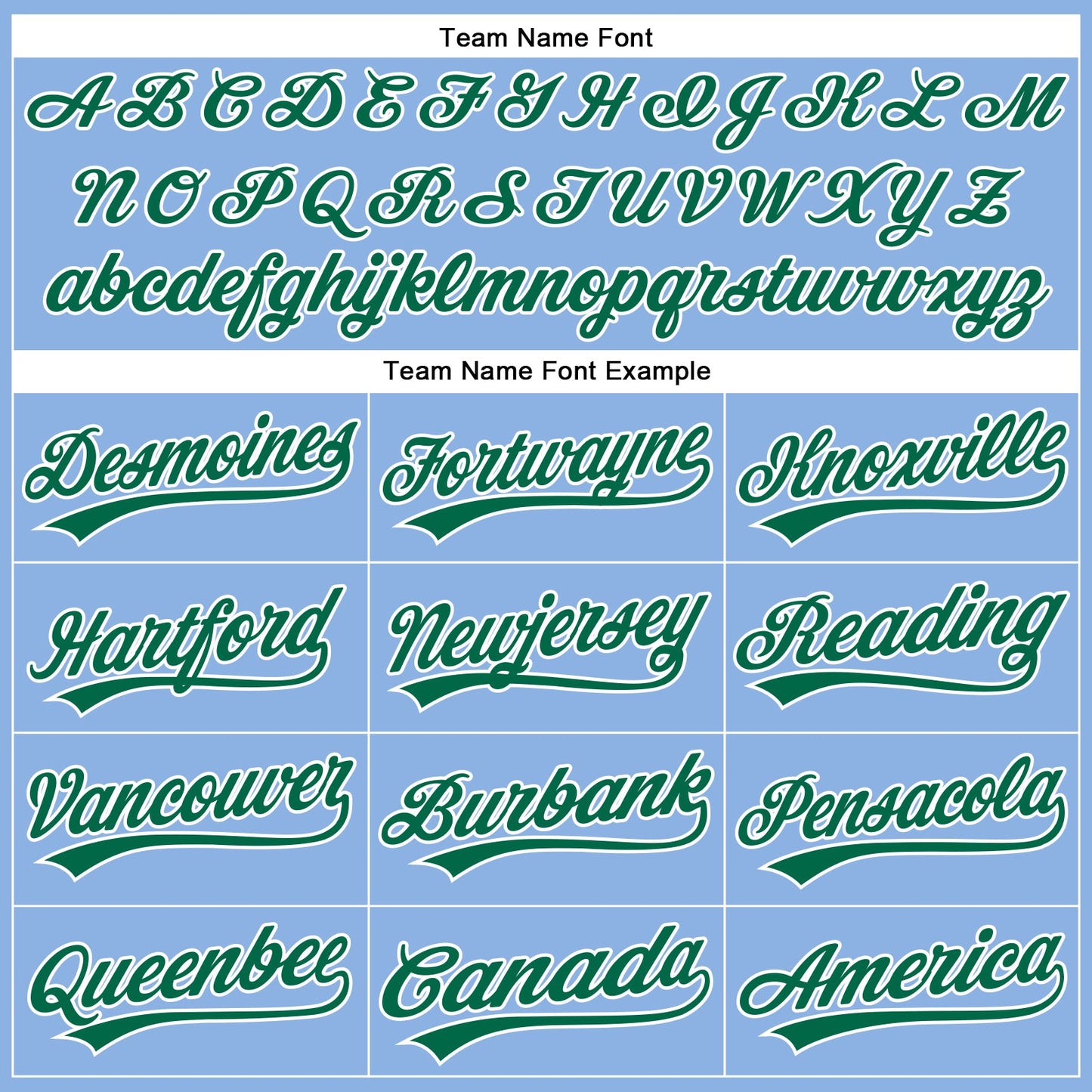 Custom Light Blue White Pinstripe Kelly Green Authentic Baseball Jersey view 4