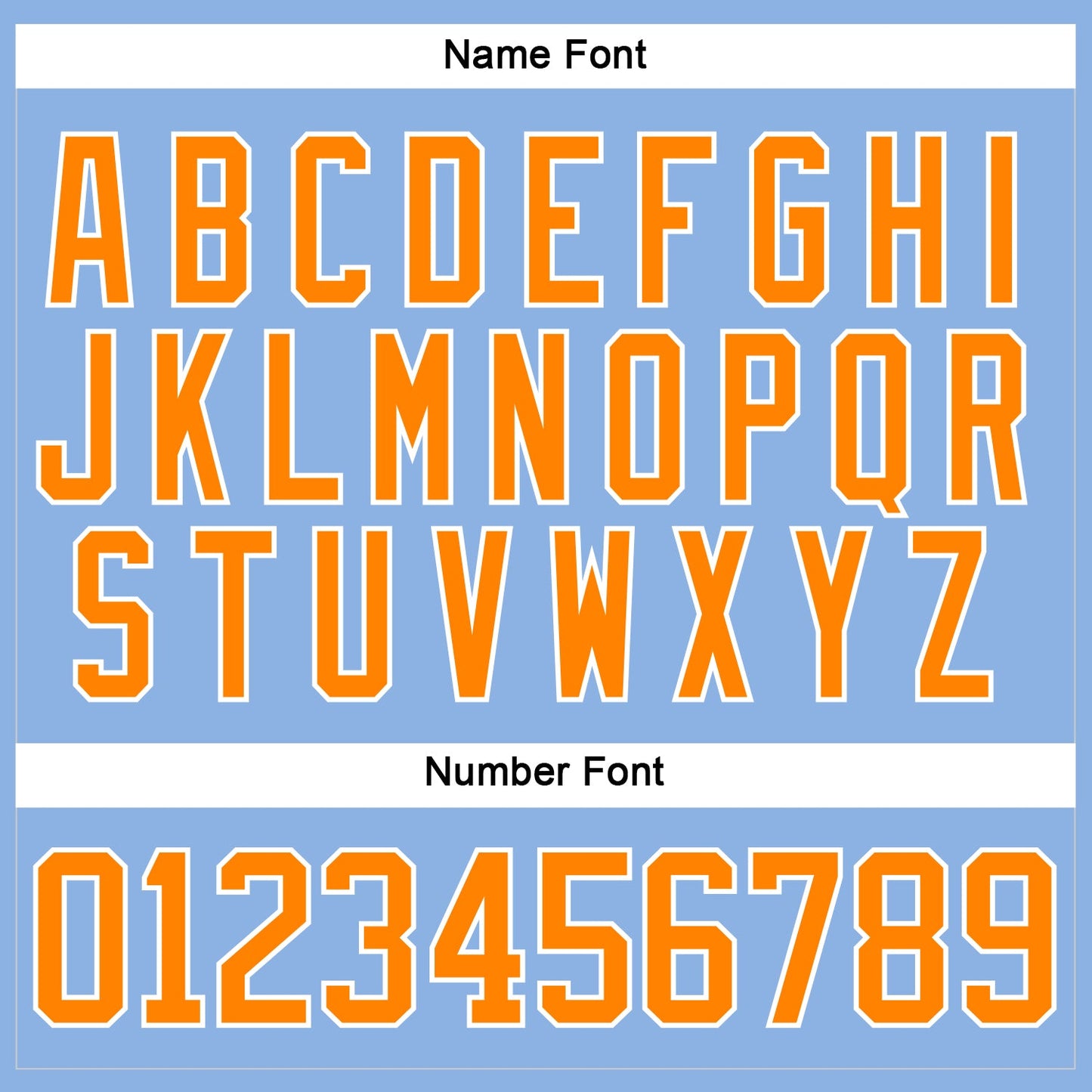 Custom Light Blue Bay Orange-White Hockey Lace Neck Jersey view 5