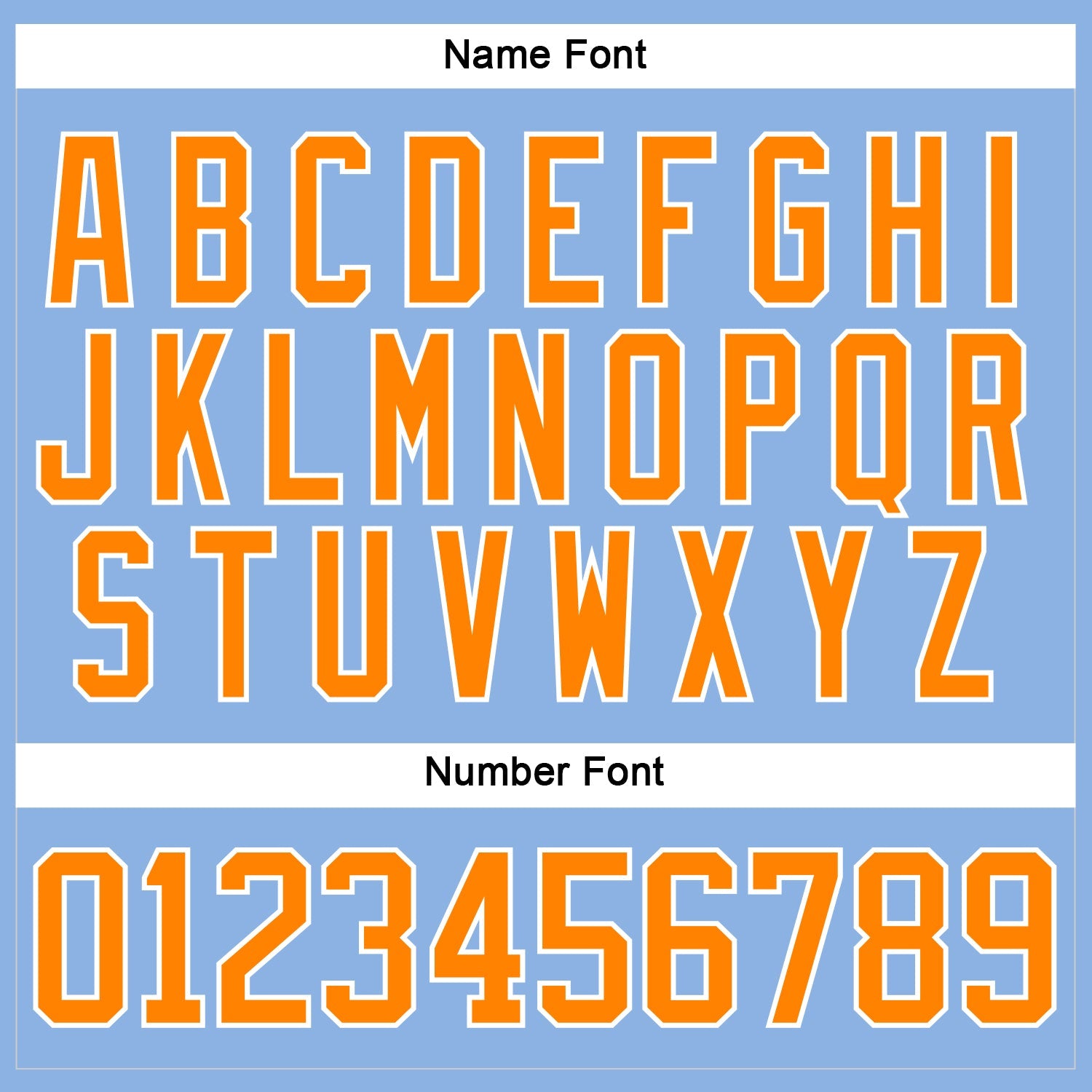 Custom Light Blue Bay Orange-White Hockey Lace Neck Jersey view 5