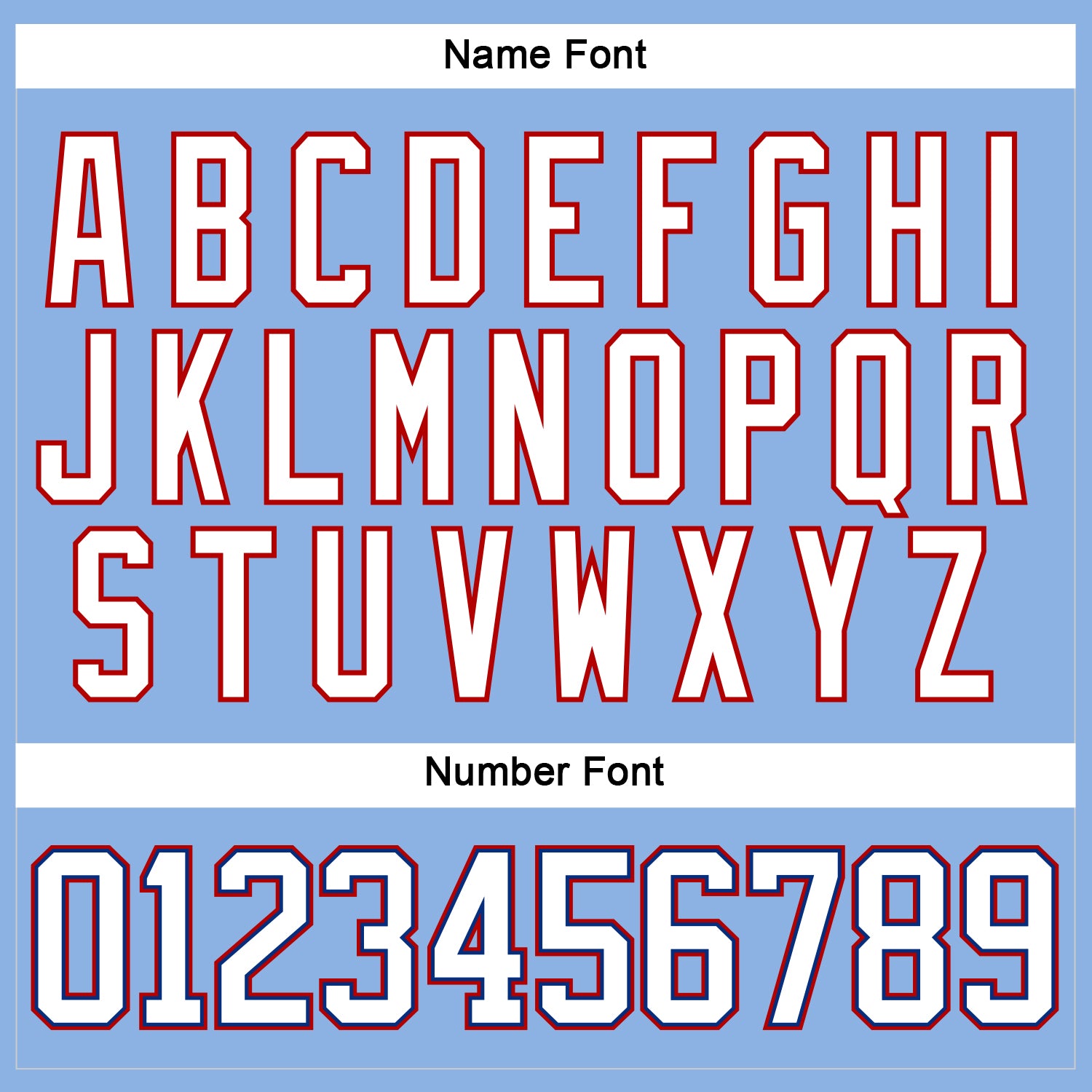Custom Light Blue White Royal-Red Hockey Lace Neck Jersey view 5