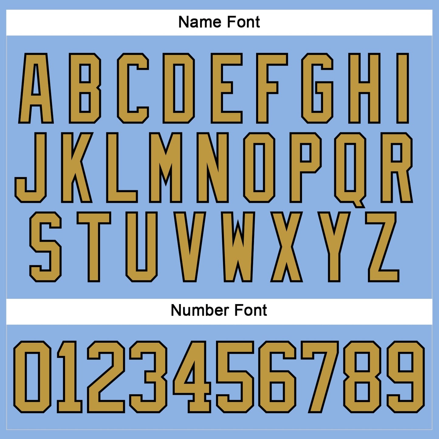 Custom Light Blue Old Gold-Black Hockey Lace Neck Jersey view 5