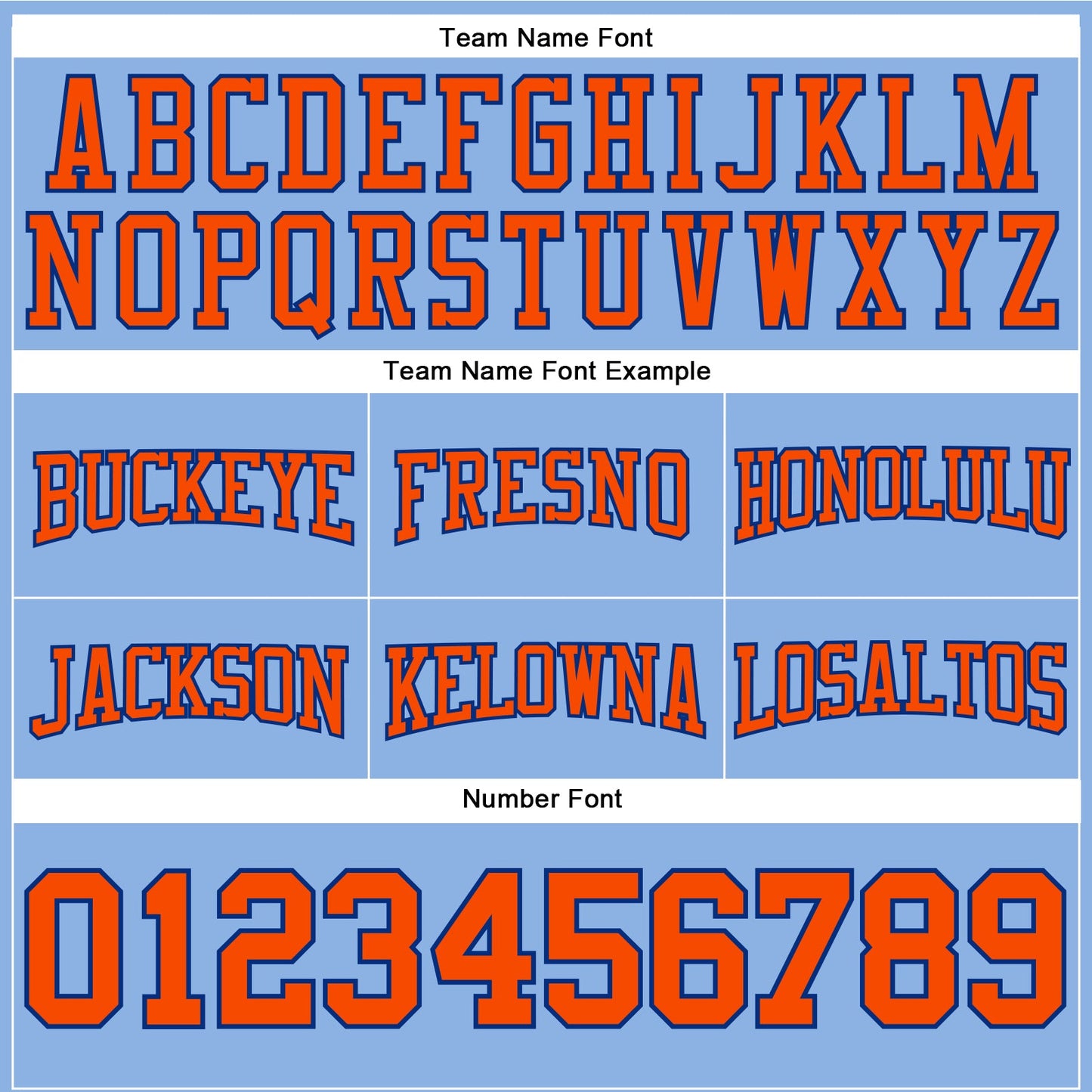Custom Stitched Light Blue Orange-Royal Football Pullover Sweatshirt Hoodie view 3