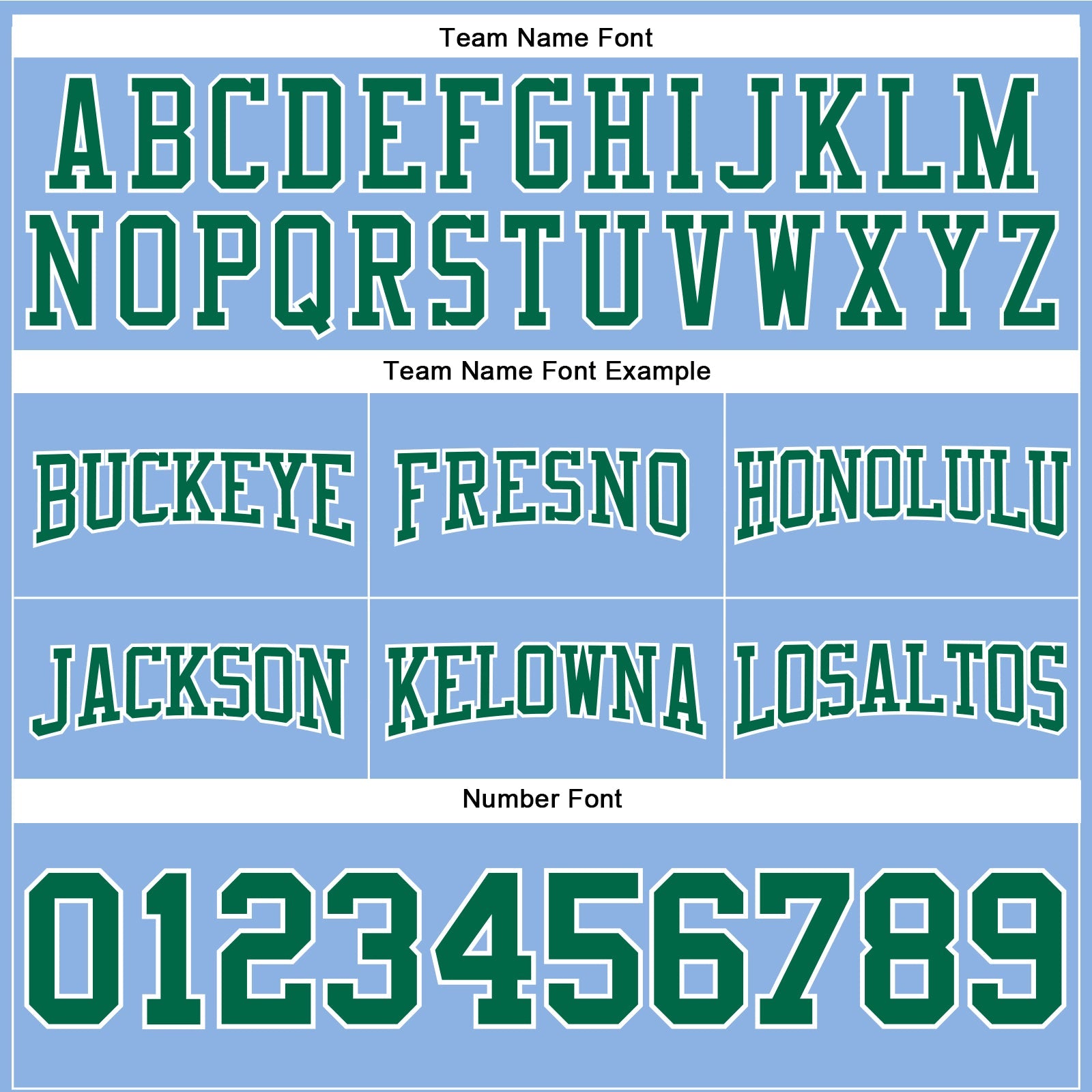 Custom Stitched Light Blue Kelly Green-White Football Pullover Sweatshirt Hoodie view 3
