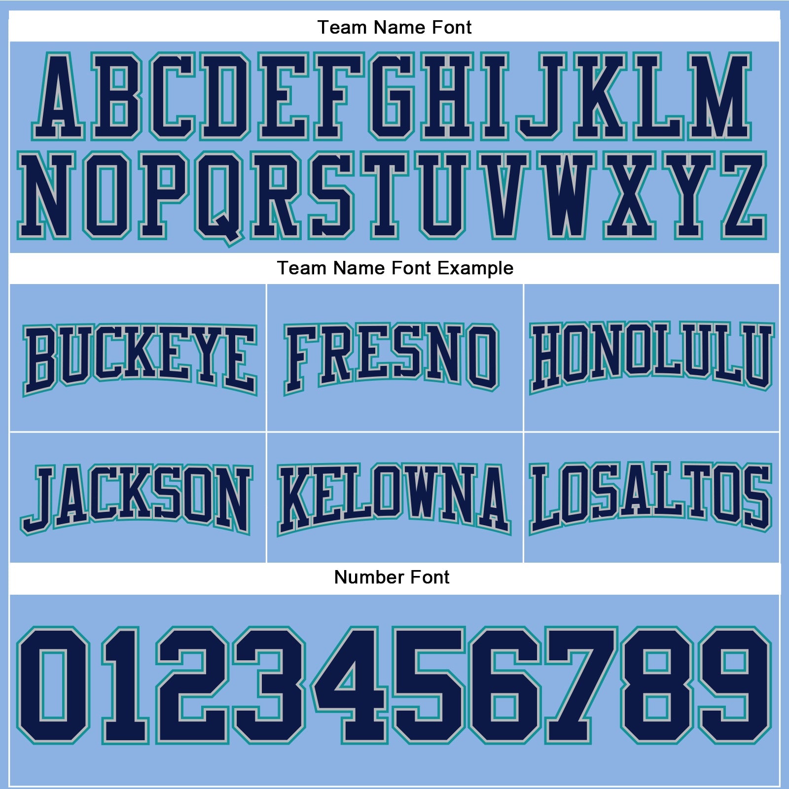 Custom Stitched Light Blue Navy Gray-Teal Football Pullover Sweatshirt Hoodie view 3