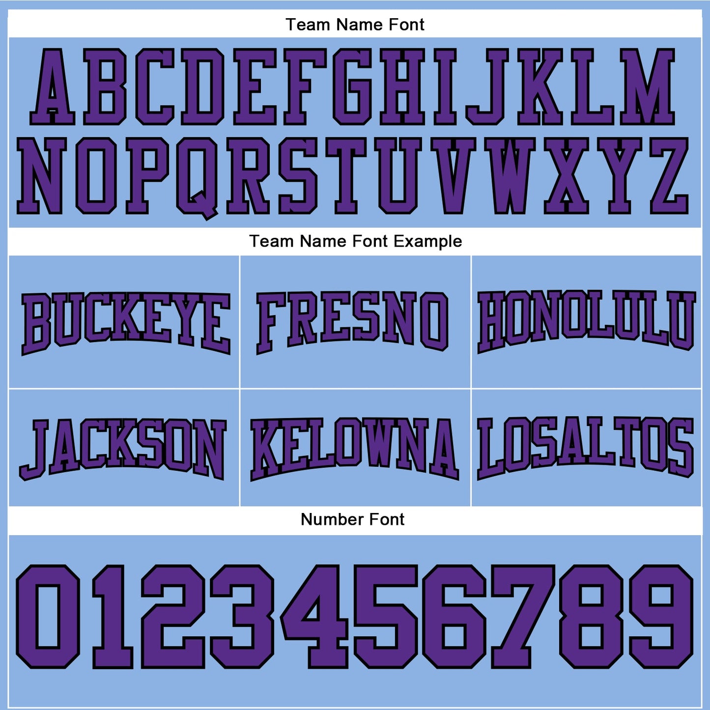 Custom Stitched Light Blue Purple-Black Football Pullover Sweatshirt Hoodie view 3