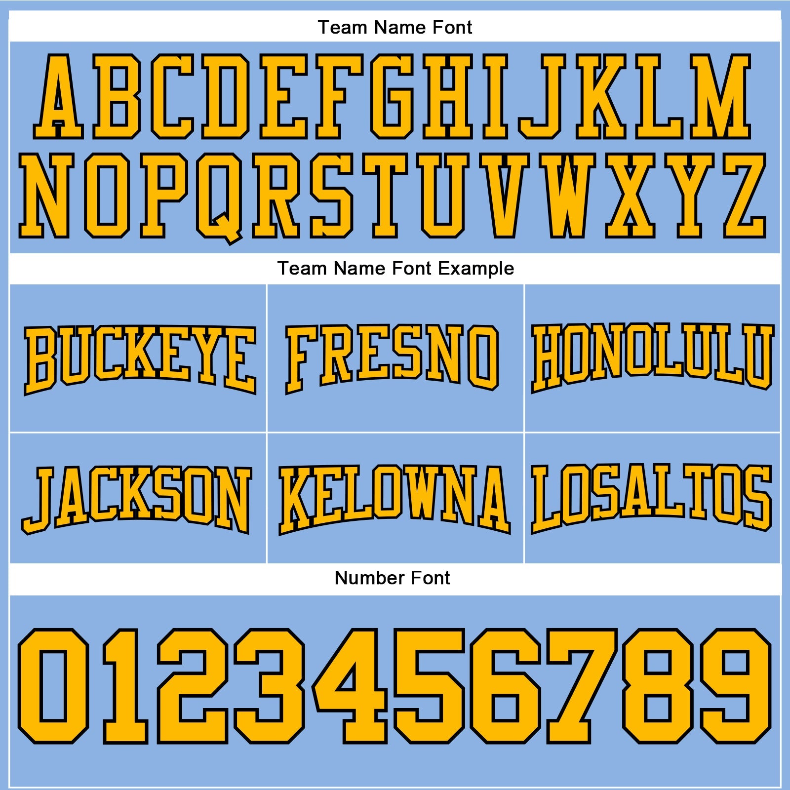 Custom Stitched Light Blue Gold-Black Football Pullover Sweatshirt Hoodie view 3