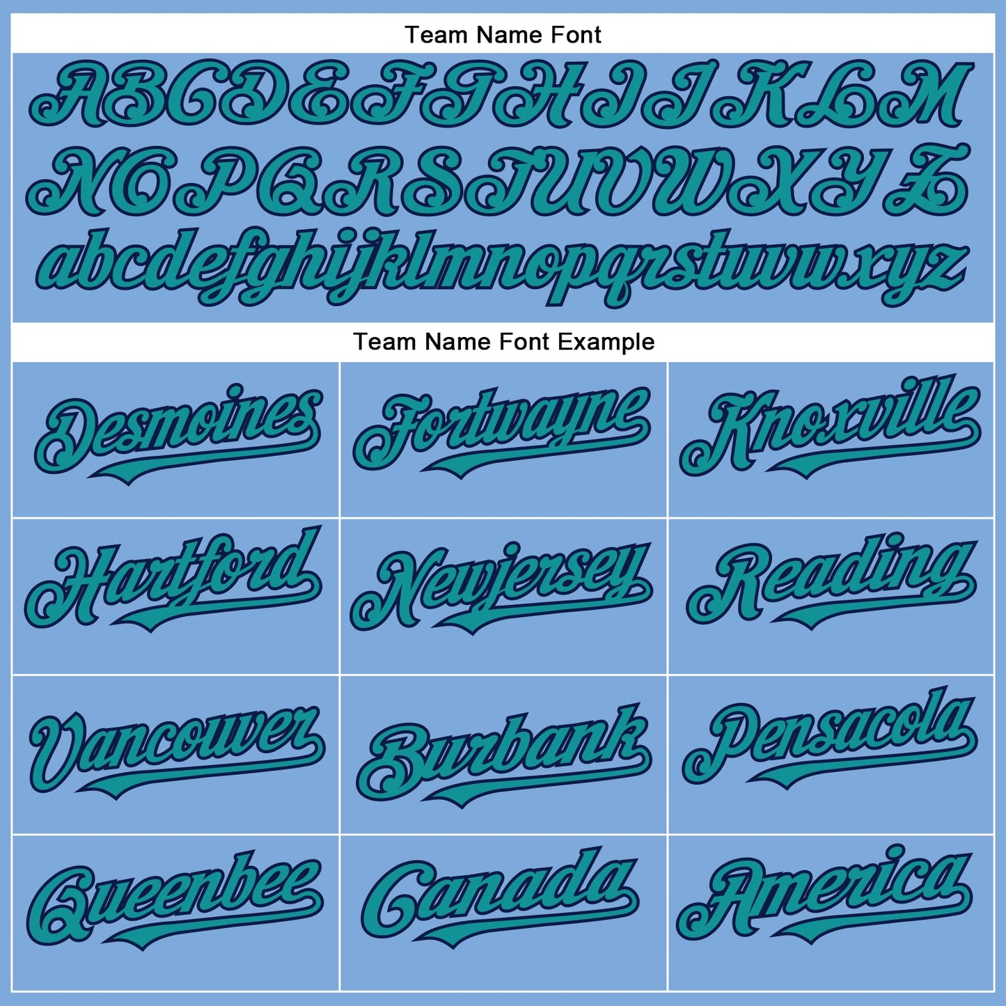 Custom Light Blue Teal-Navy Authentic Baseball Jersey view 4