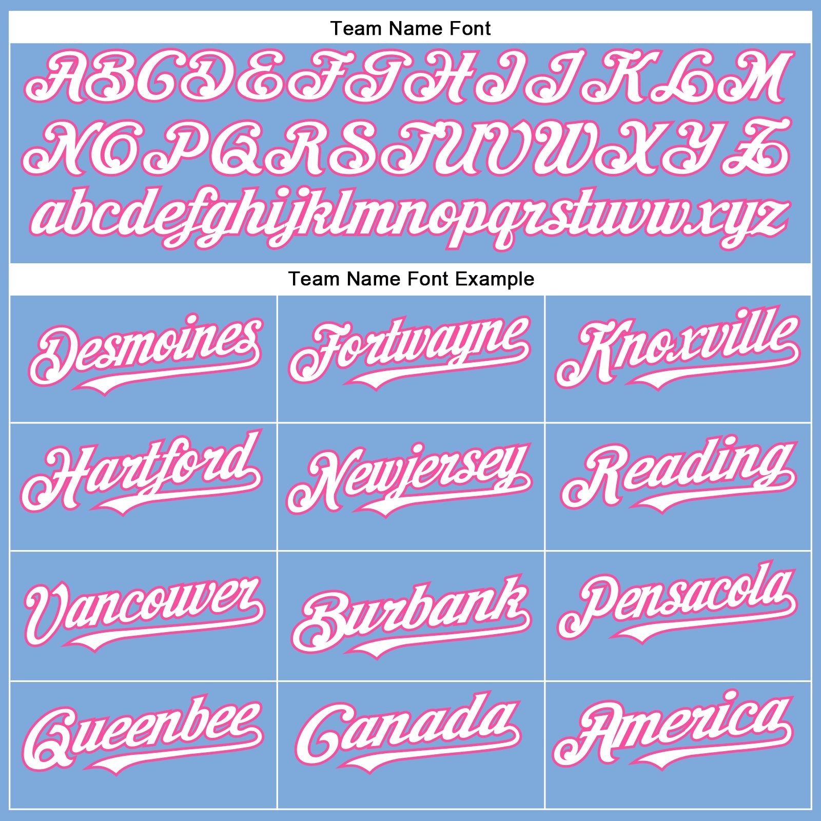 Custom Light Blue White-Pink Authentic Baseball Jersey view 4