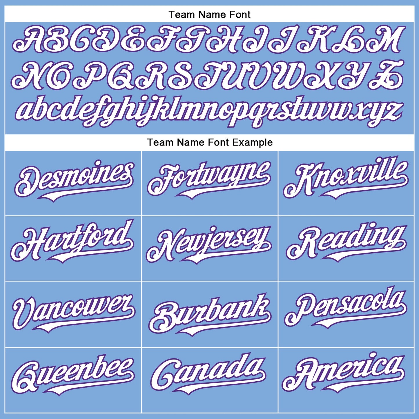 Custom Light Blue White-Purple Authentic Baseball Jersey view 4