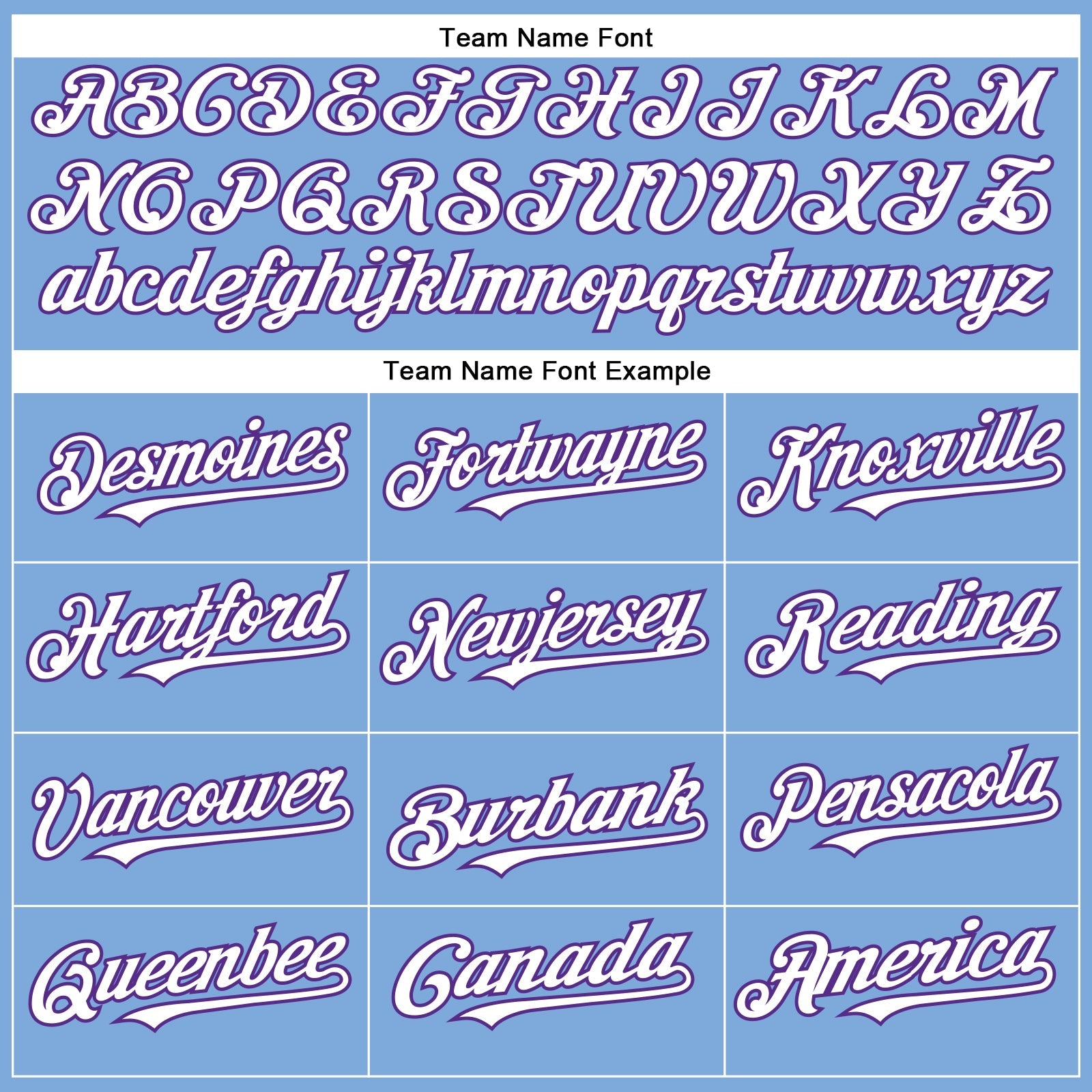 Custom Light Blue White-Purple Authentic Baseball Jersey view 4