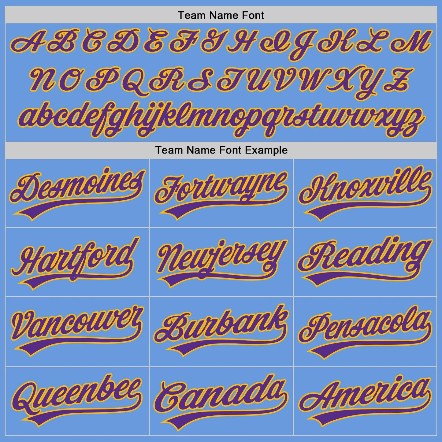 Custom Light Blue Purple-Gold Authentic Throwback Baseball Jersey view 4