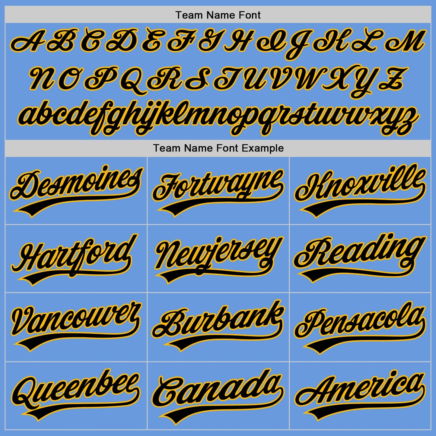 Custom Light Blue Gold-Black Authentic Throwback Baseball Jersey view 4