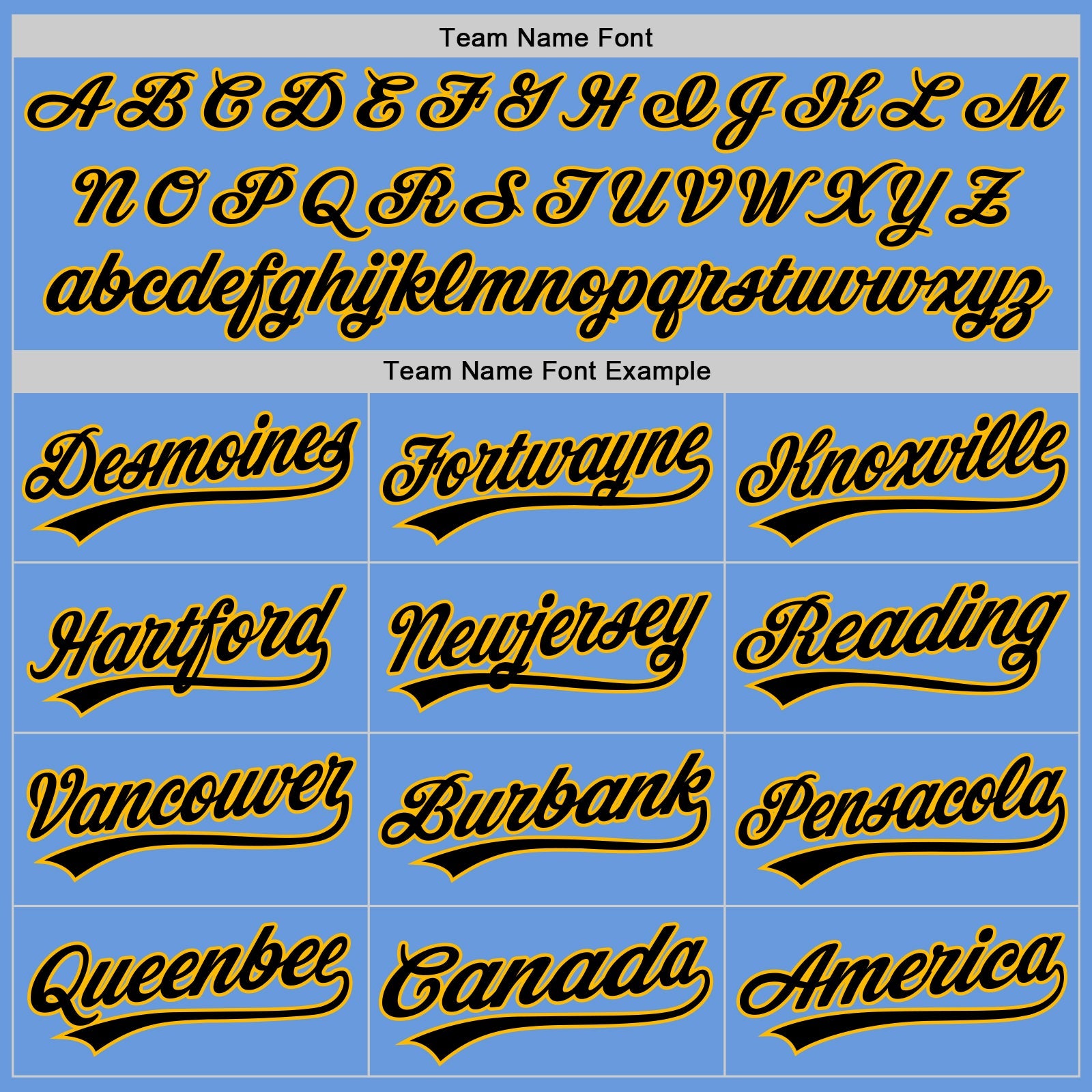 Custom Light Blue Gold-Black Authentic Throwback Baseball Jersey view 4