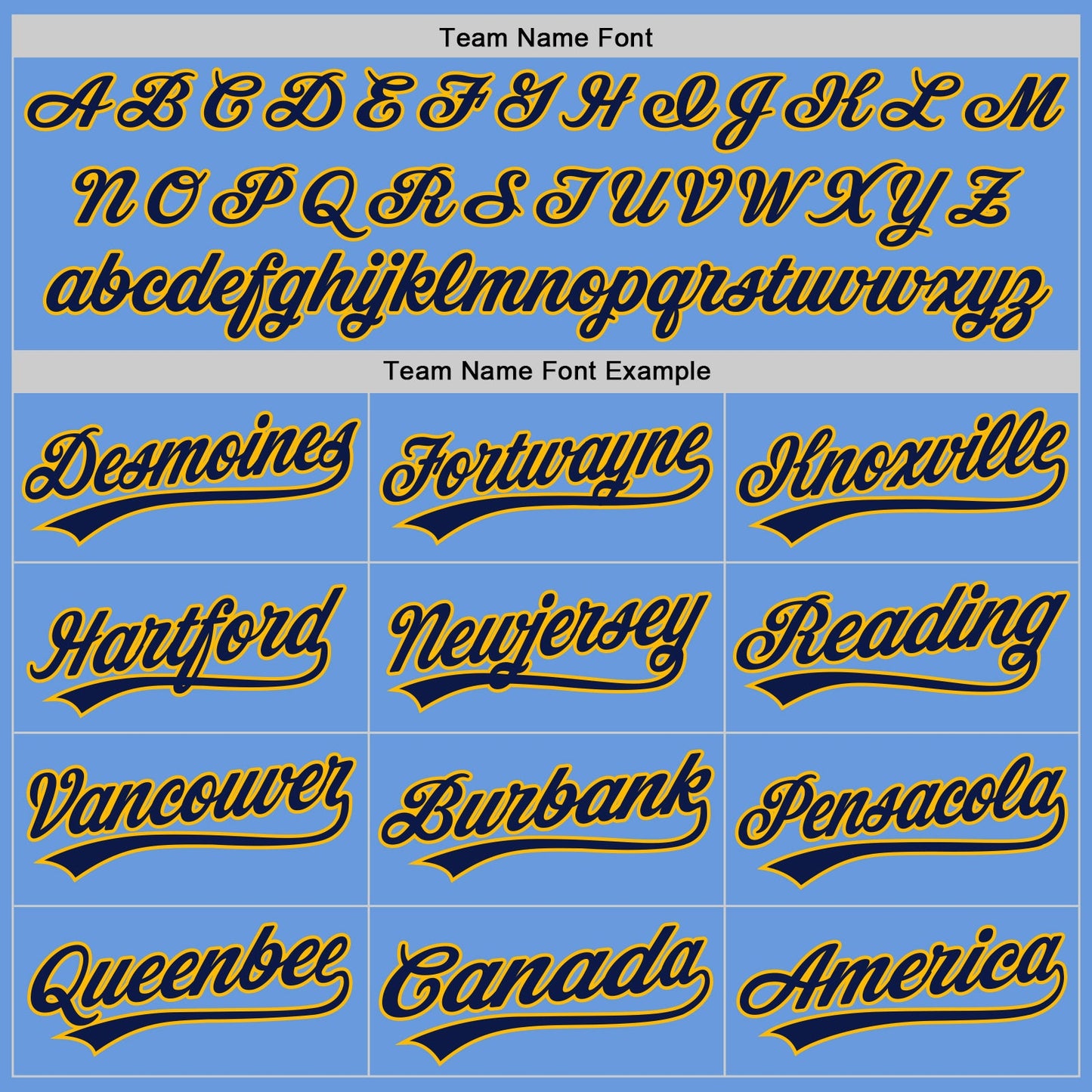 Custom Light Blue Gold-Navy Authentic Throwback Baseball Jersey view 4