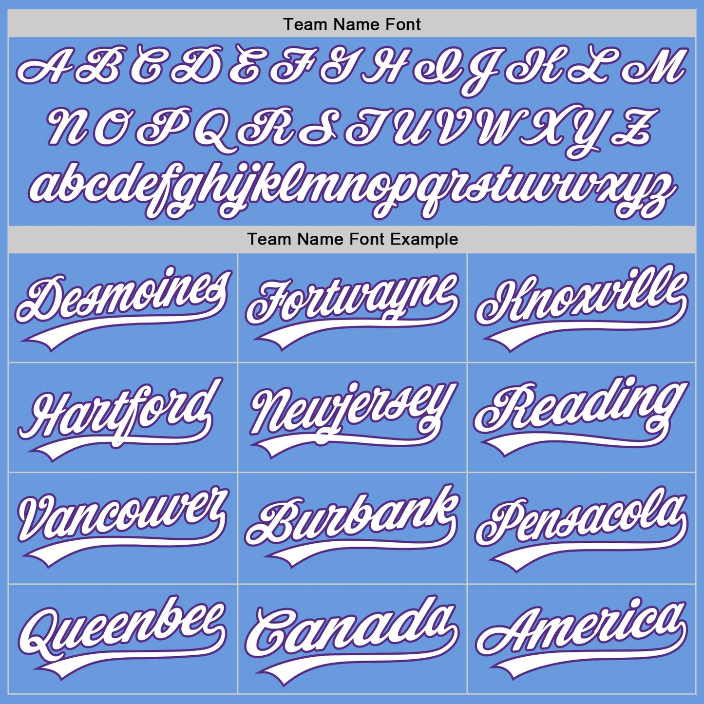 Custom Light Blue White-Purple Authentic Throwback Baseball Jersey view 4