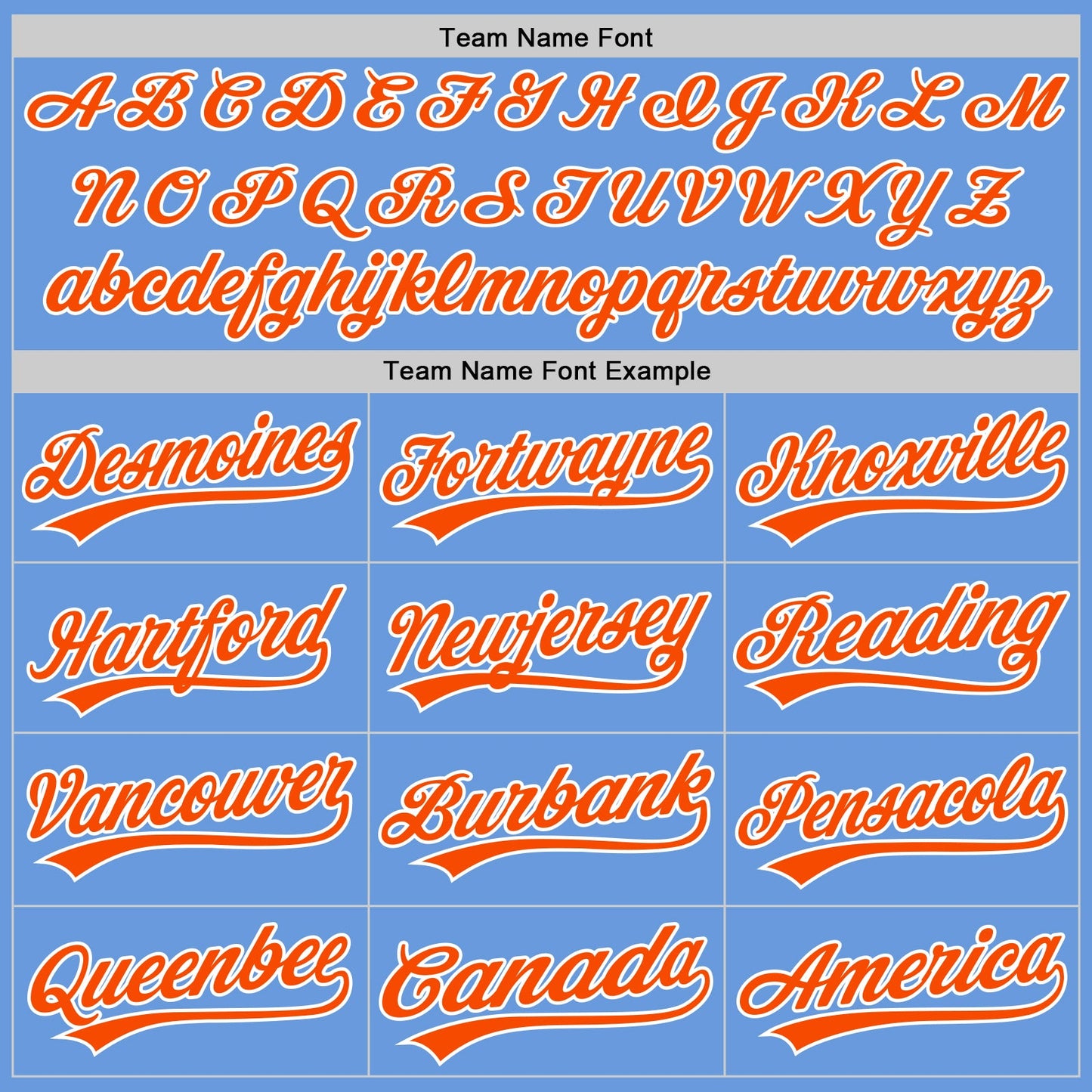 Custom Light Blue Orange-White Authentic Throwback Baseball Jersey view 4