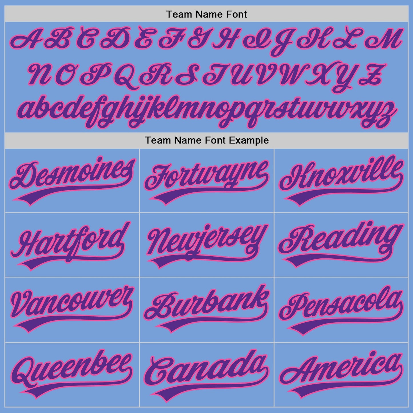 Custom Light Blue Pink-Purple Authentic Baseball Jersey view 4