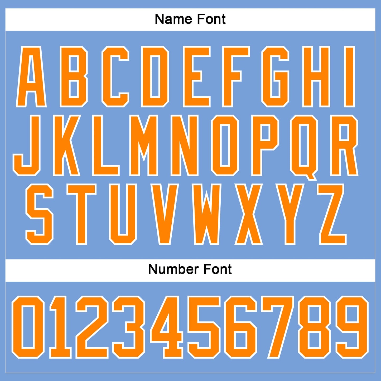 Custom Light Blue Bay Orange-White Hockey Lace Neck Jersey view 5
