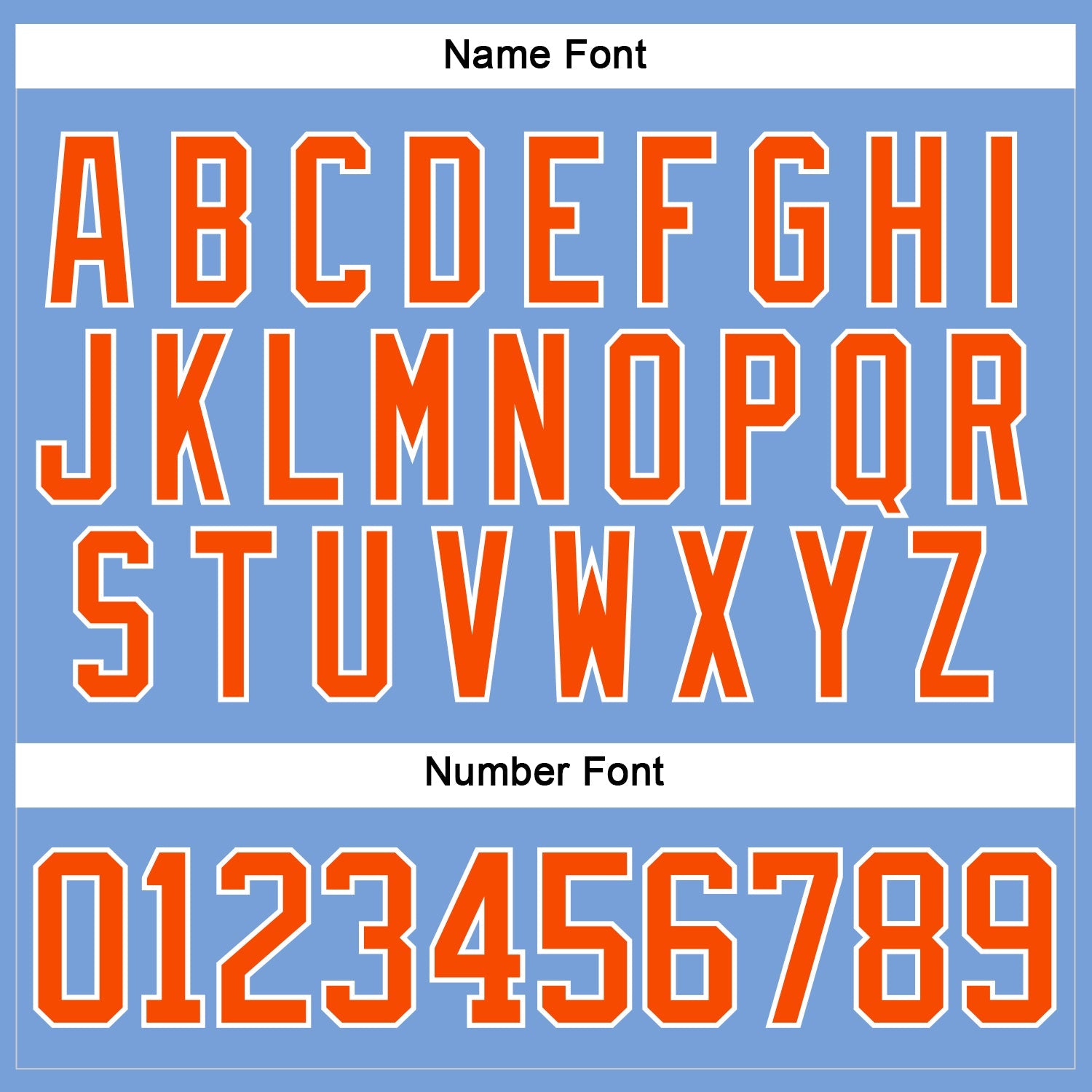 Custom Light Blue Orange-White Hockey Lace Neck Jersey view 5