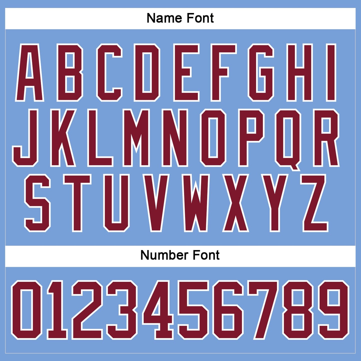 Custom Light Blue Crimson-White Hockey Lace Neck Jersey view 5