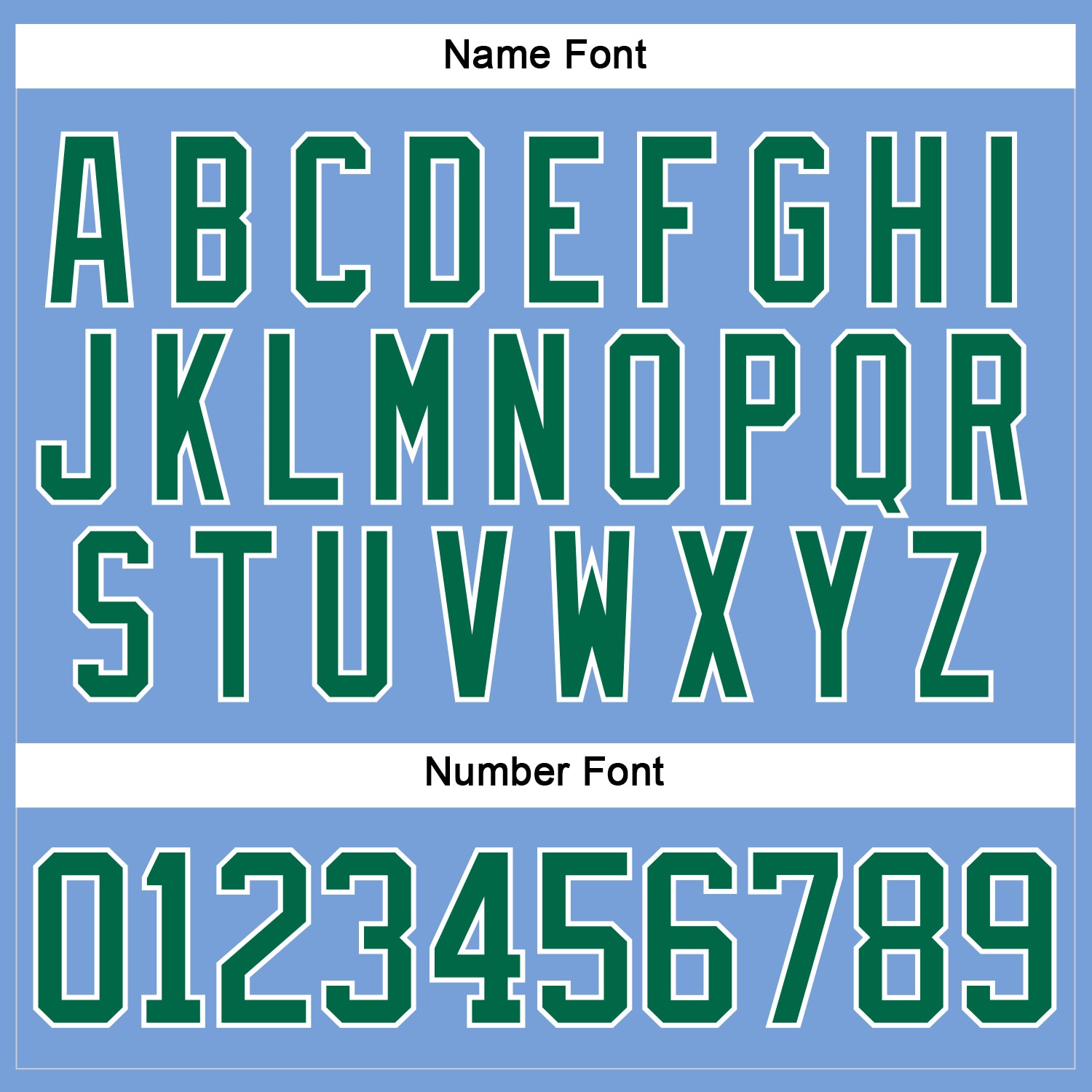 Custom Light Blue Kelly Green-White Hockey Lace Neck Jersey view 5