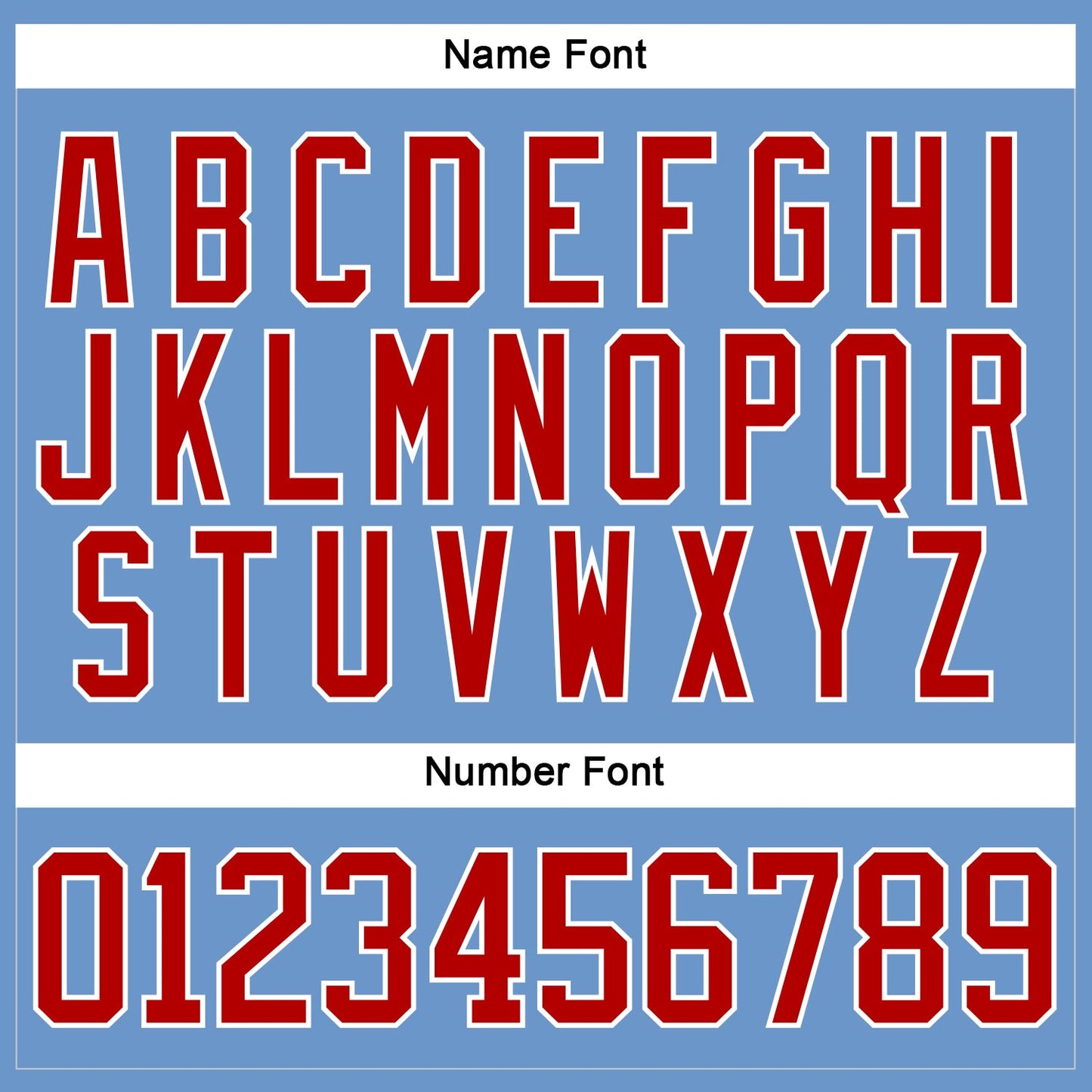Custom Light Blue Red-White Hockey Jersey view 5