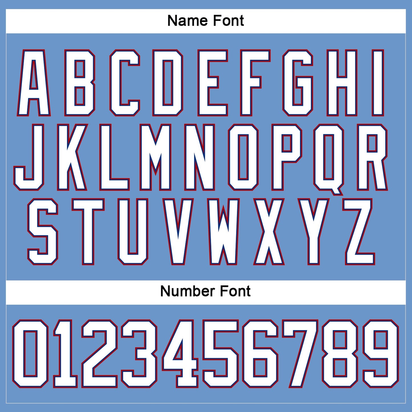 Custom Light Blue Royal-Red Hockey Jersey view 5