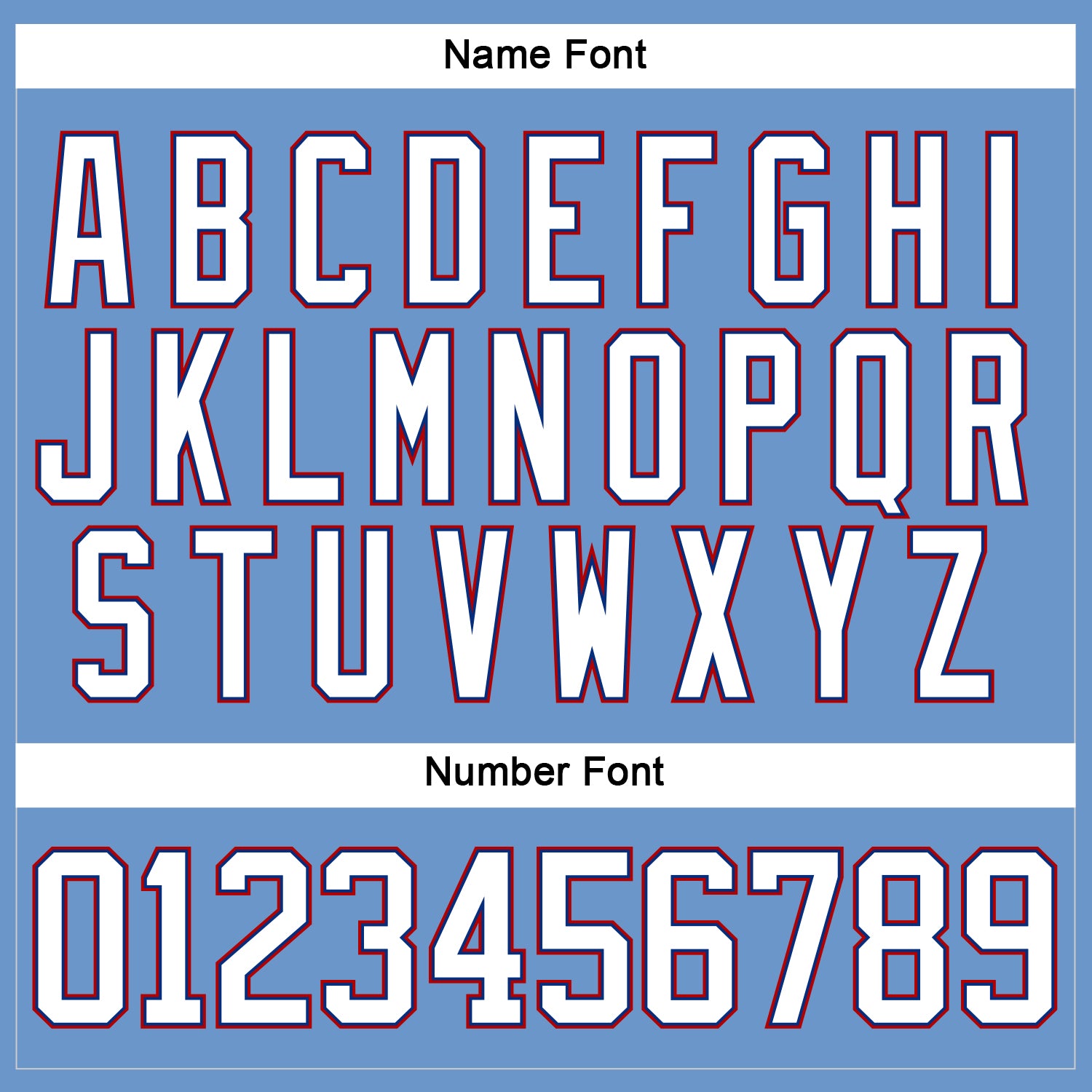 Custom Light Blue Royal-Red Hockey Jersey view 5