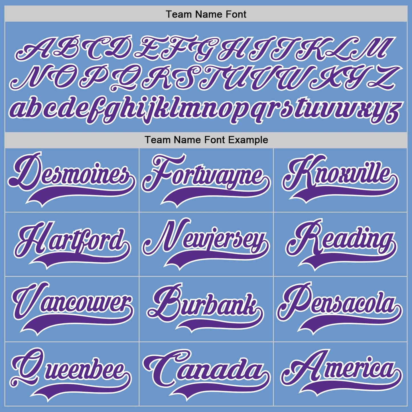 Custom Light Blue Purple-White Hockey Jersey view 4