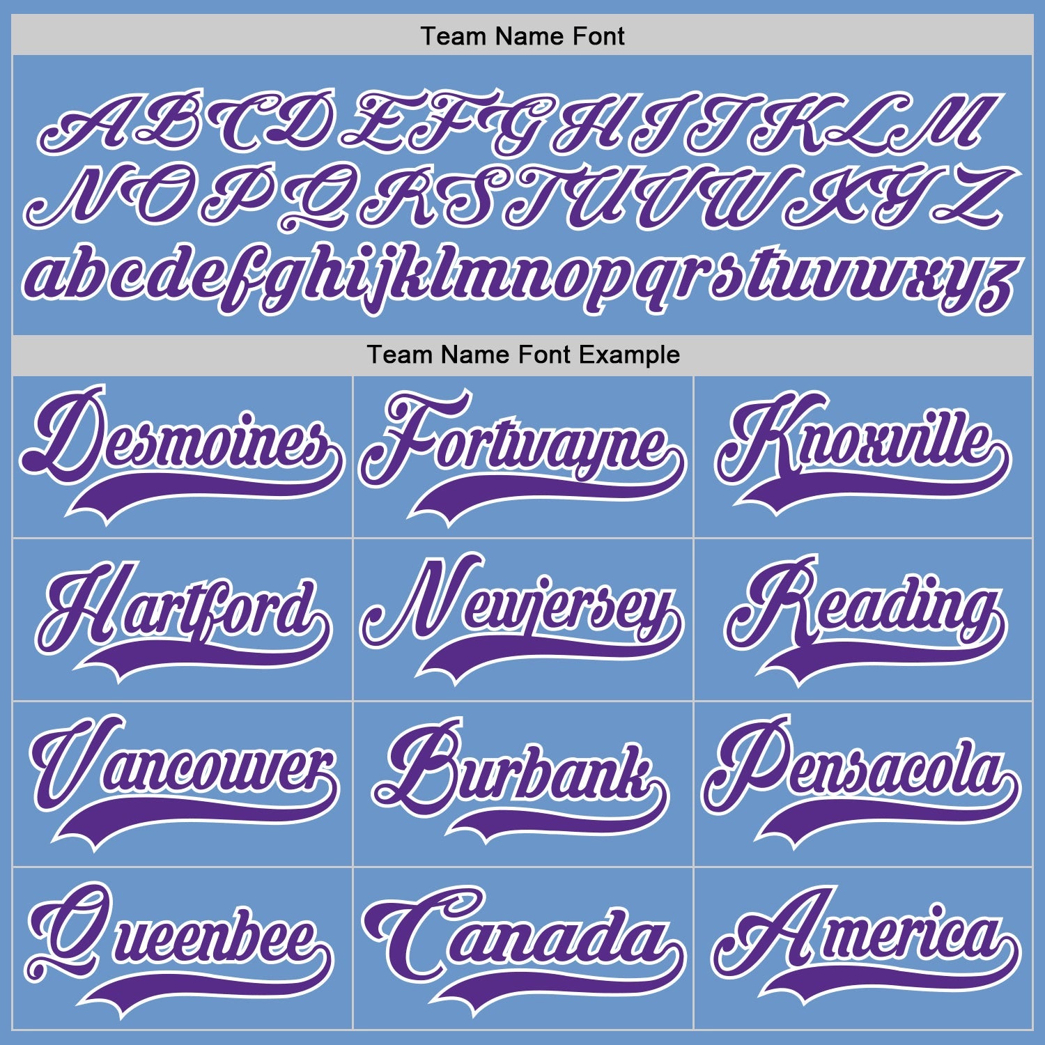 Custom Light Blue Purple-White Hockey Jersey view 4