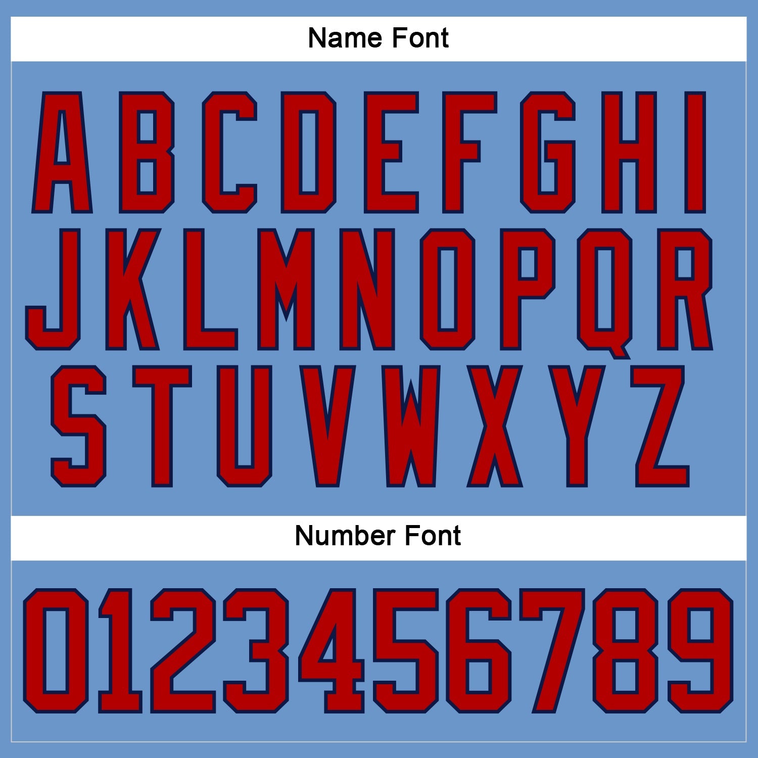 Custom Light Blue Red-Navy Hockey Jersey view 5