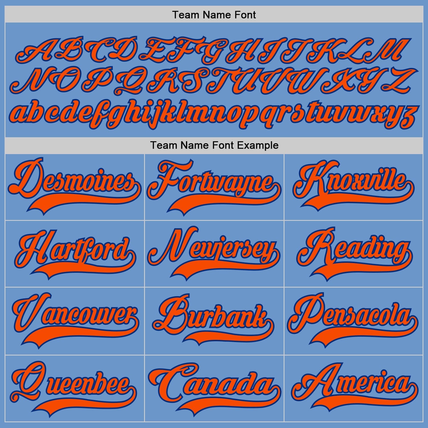 Custom Light Blue Orange-Royal Hockey Jersey view 4