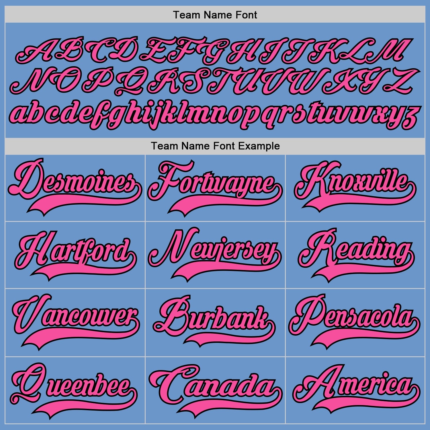 Custom Light Blue Pink-Black Hockey Jersey view 4