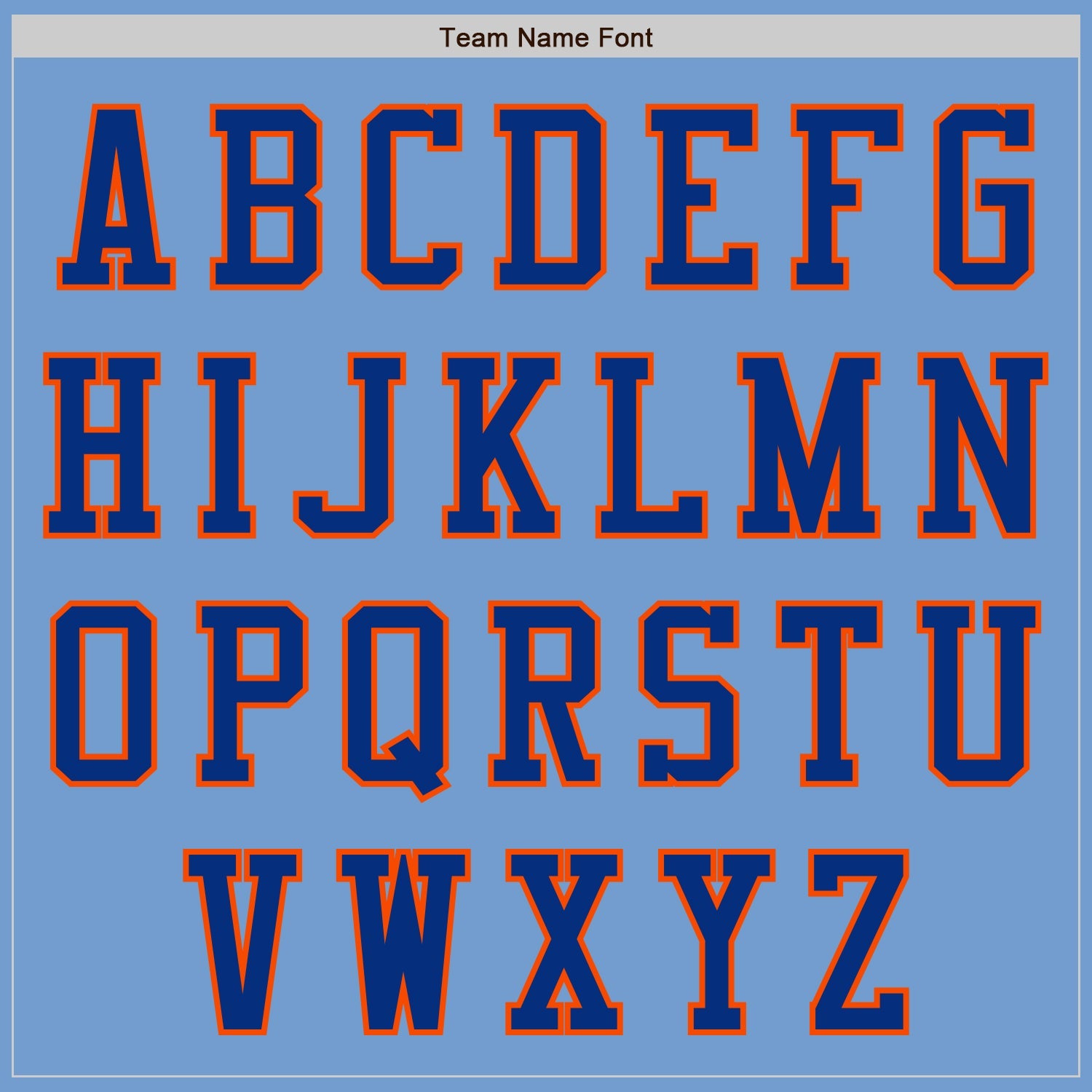 Custom Light Blue Royal-Orange Authentic Baseball Jersey view 3