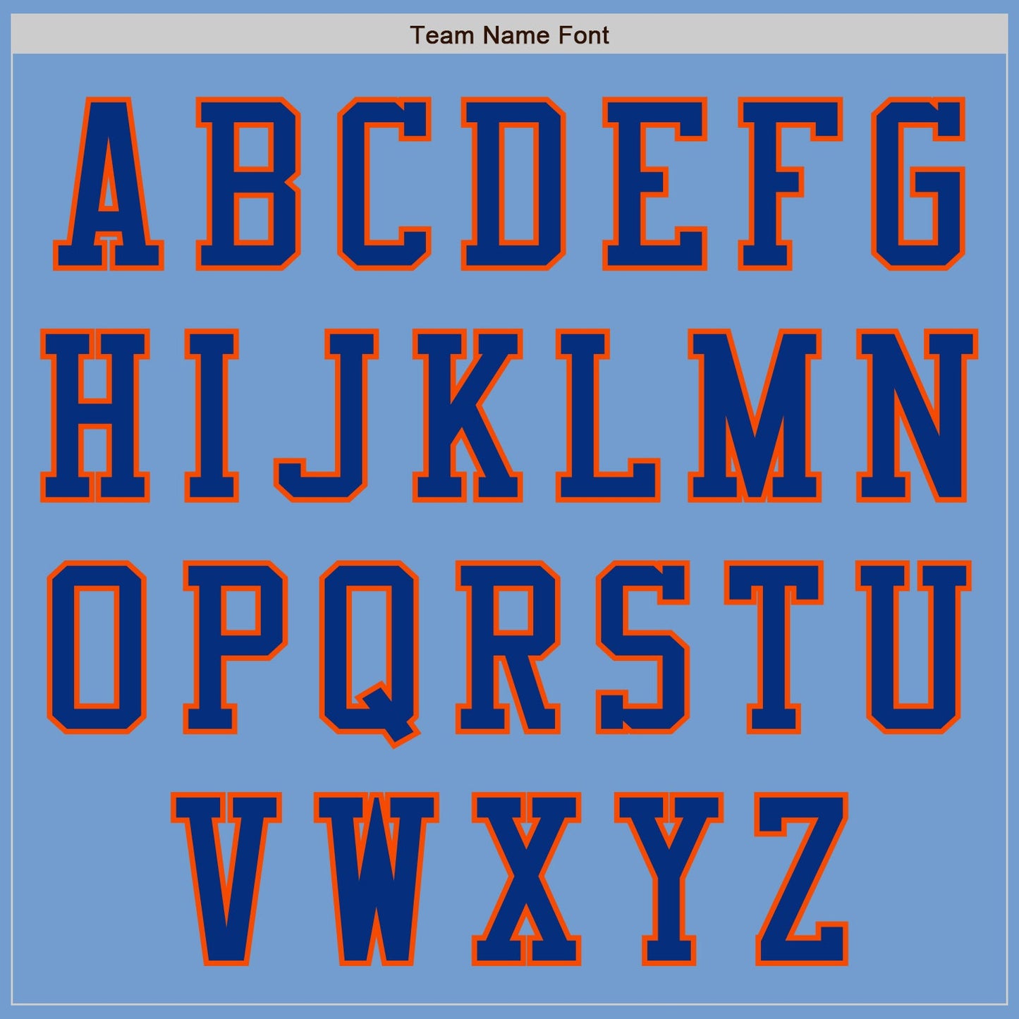 Custom Light Blue Royal-Orange Authentic Baseball Jersey view 7