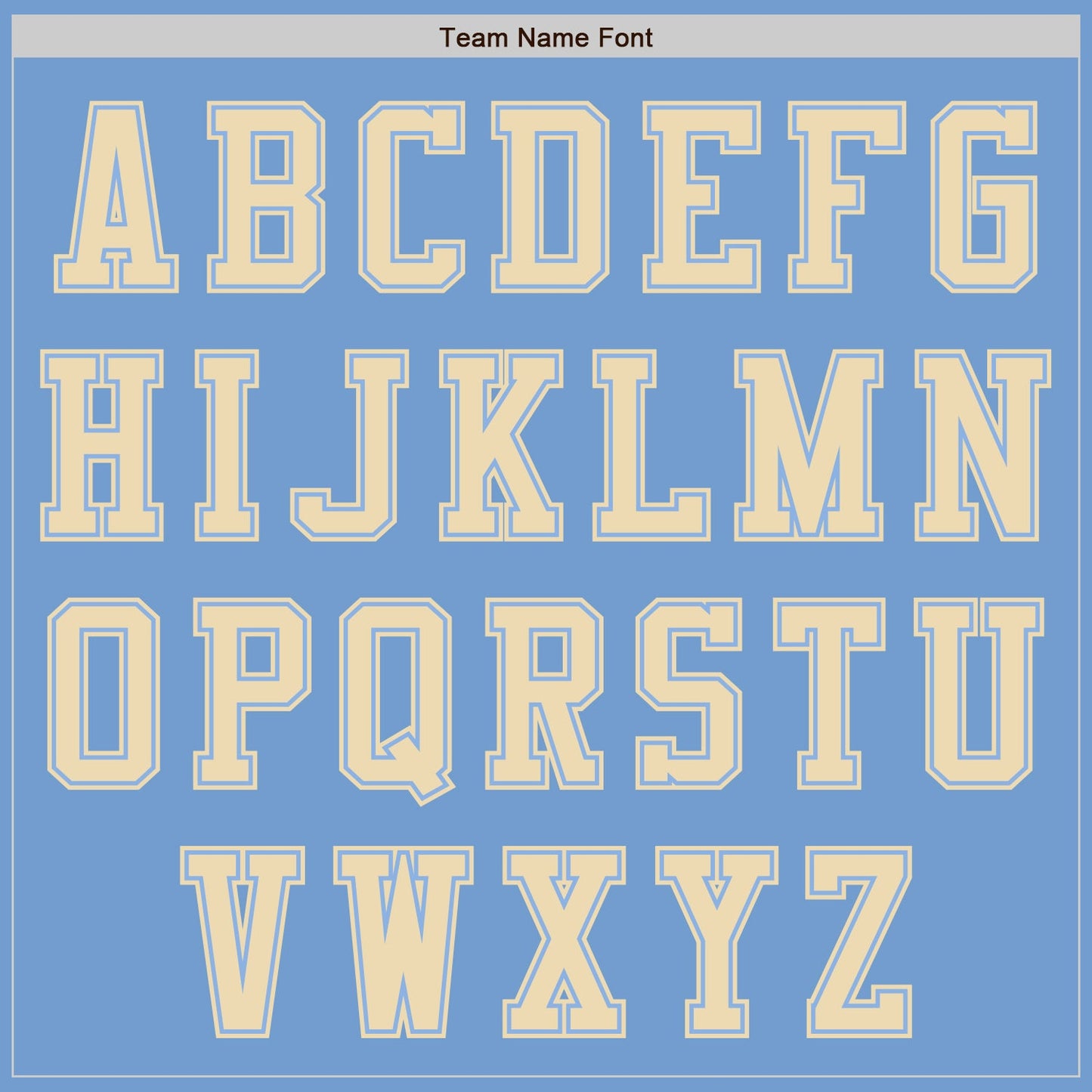 Custom Light Blue Cream Authentic Baseball Jersey view 7