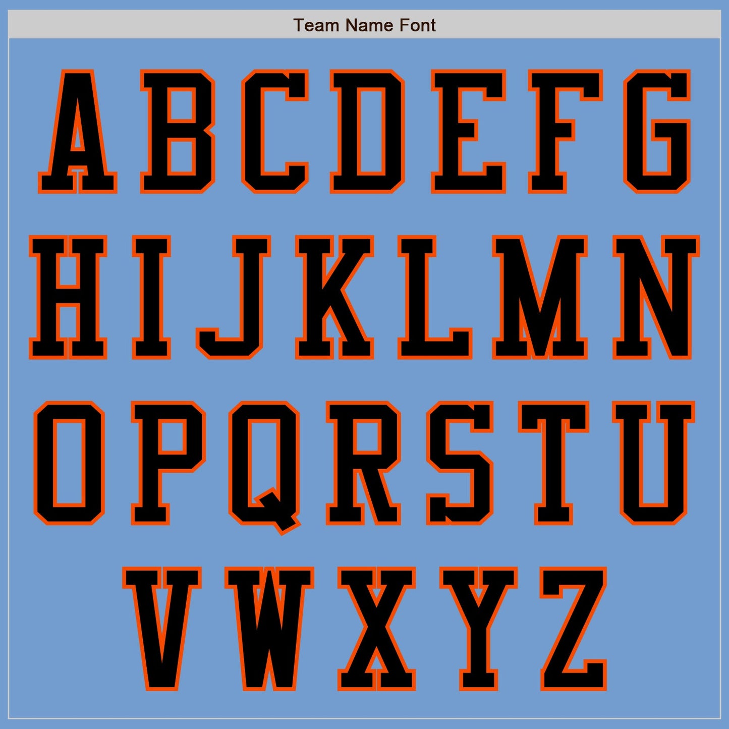 Custom Light Blue Black-Orange Authentic Baseball Jersey view 3