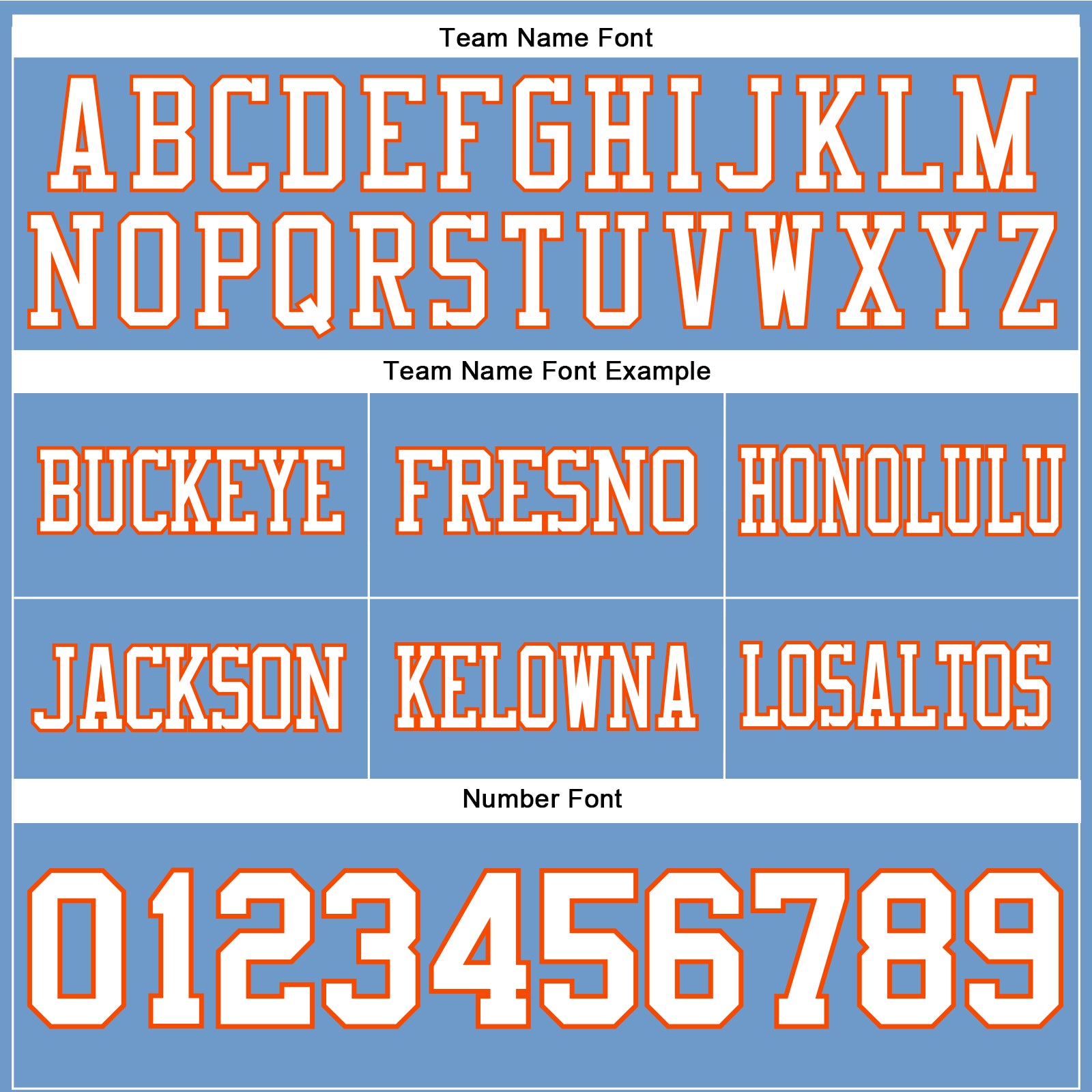 Custom Light Blue White-Orange Authentic Football Jersey view 4