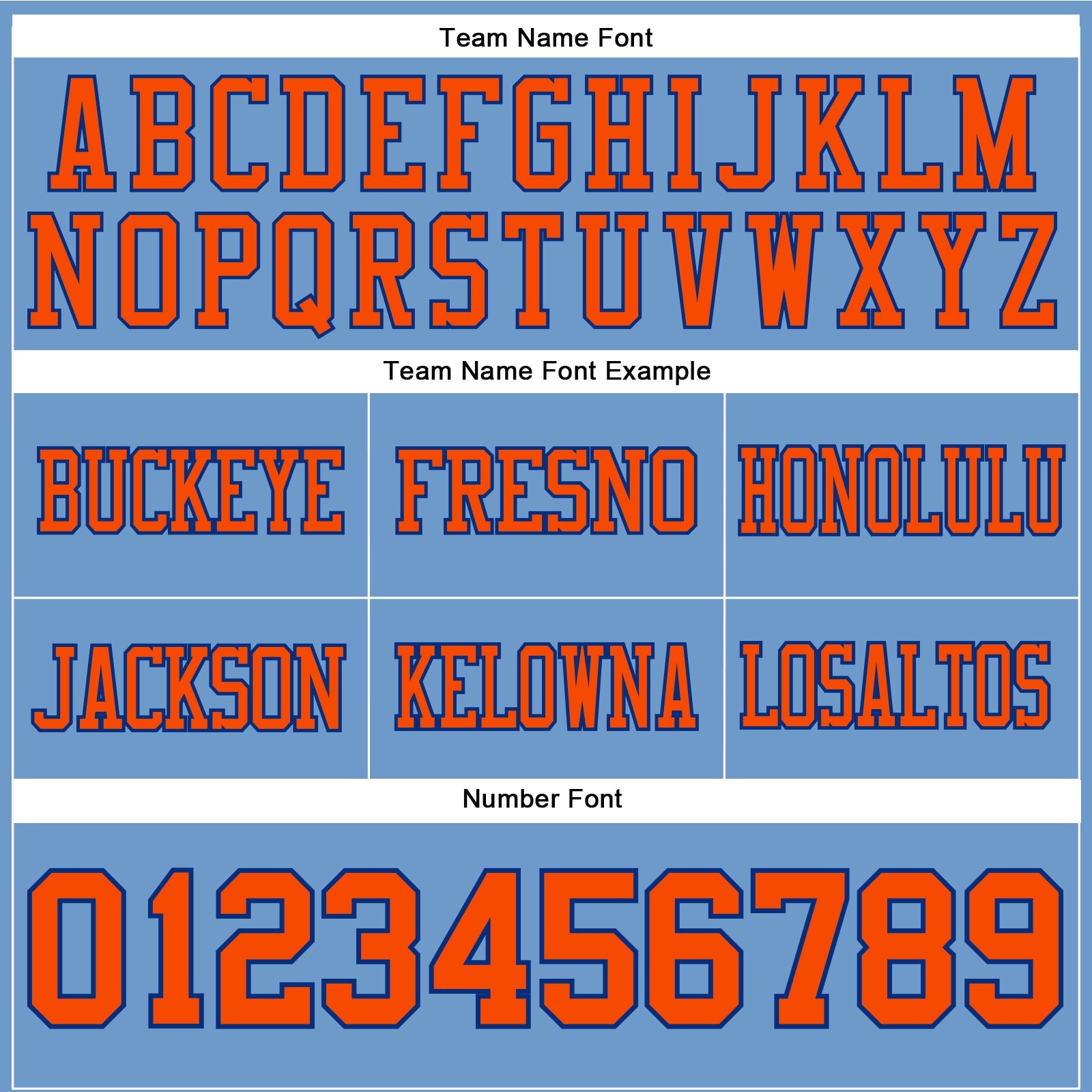 Custom Light Blue Orange-Royal Authentic Football Jersey view 4