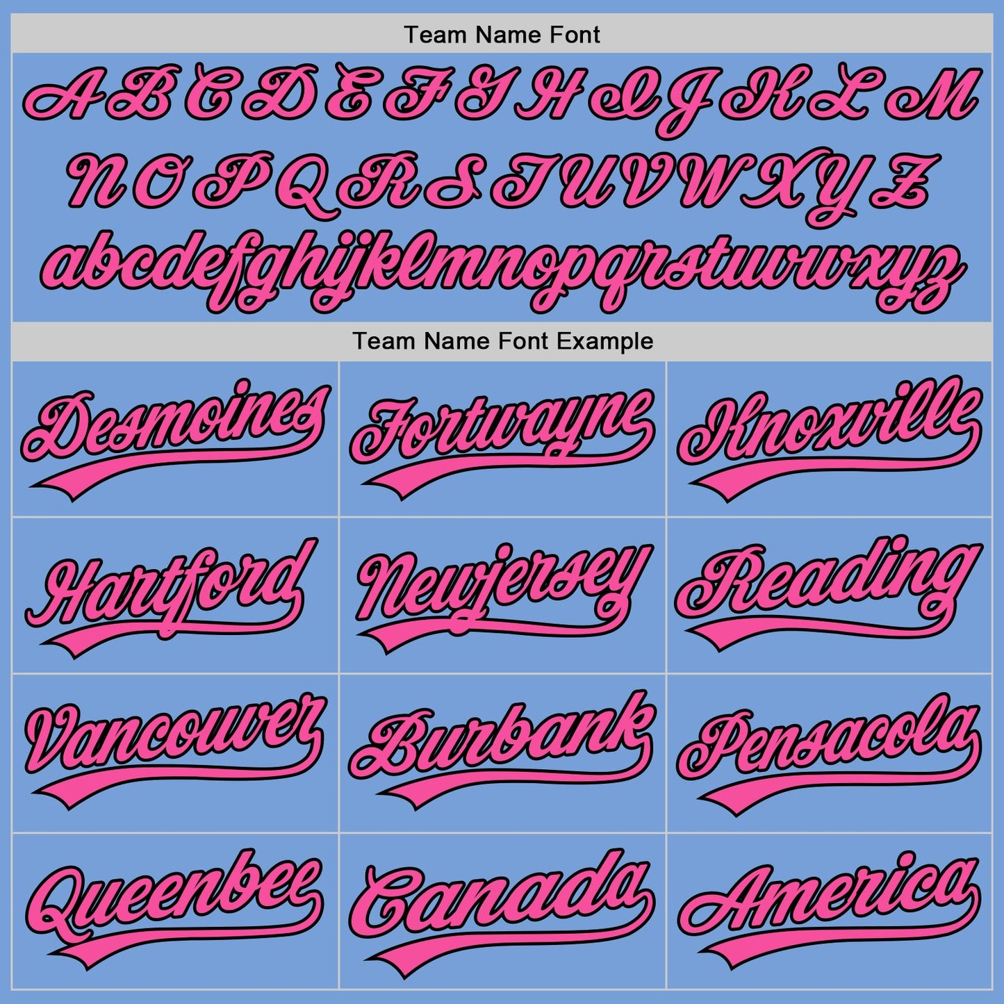 Custom Stitched Light Blue Pink-Black Baseball Pullover Sweatshirt Hoodie view 3