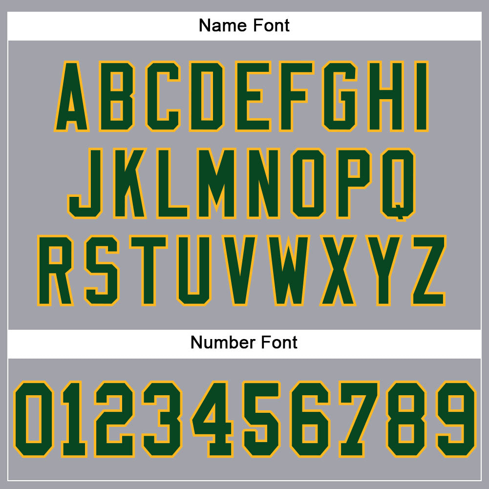 Custom Light Gray Green-Gold Mesh Authentic Football Jersey view 4