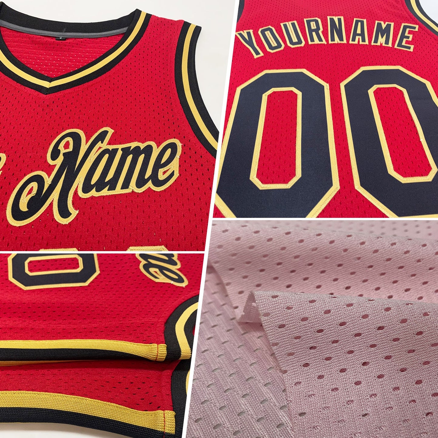Custom Light Pink Navy-White Authentic Throwback Basketball Jersey view 2