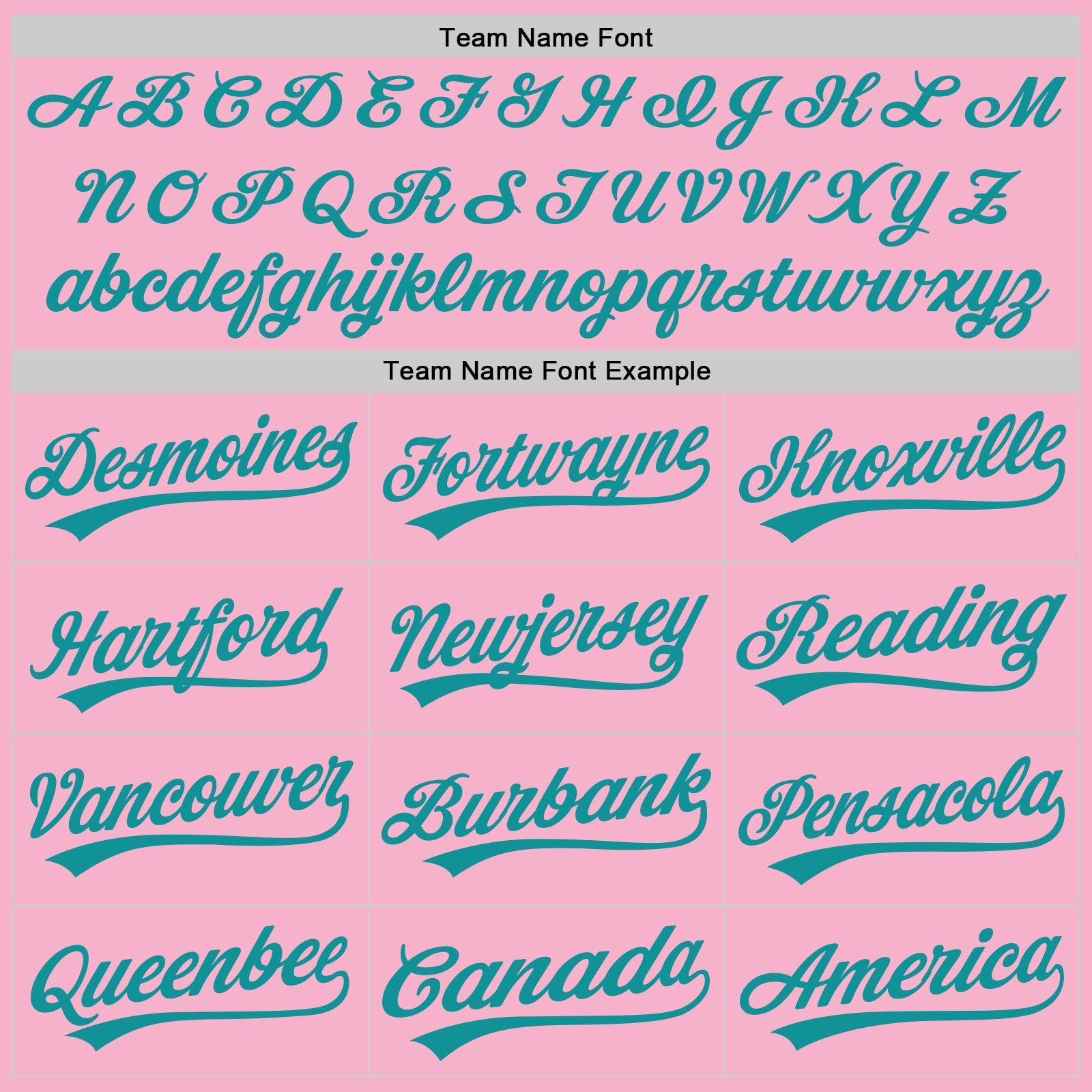Custom Light Pink Teal Authentic Baseball Jersey view 4