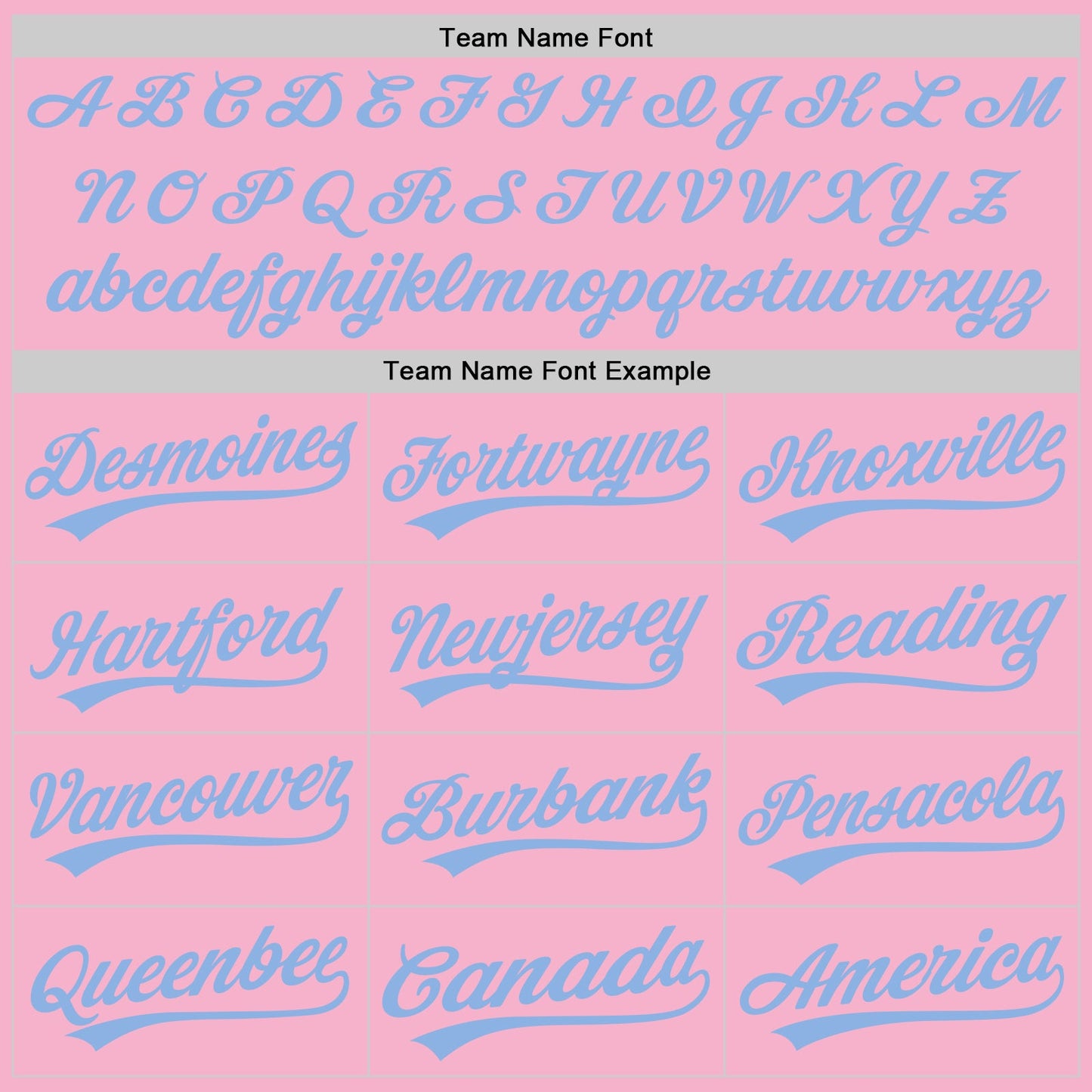 Custom Light Pink Light Blue Authentic Baseball Jersey view 4