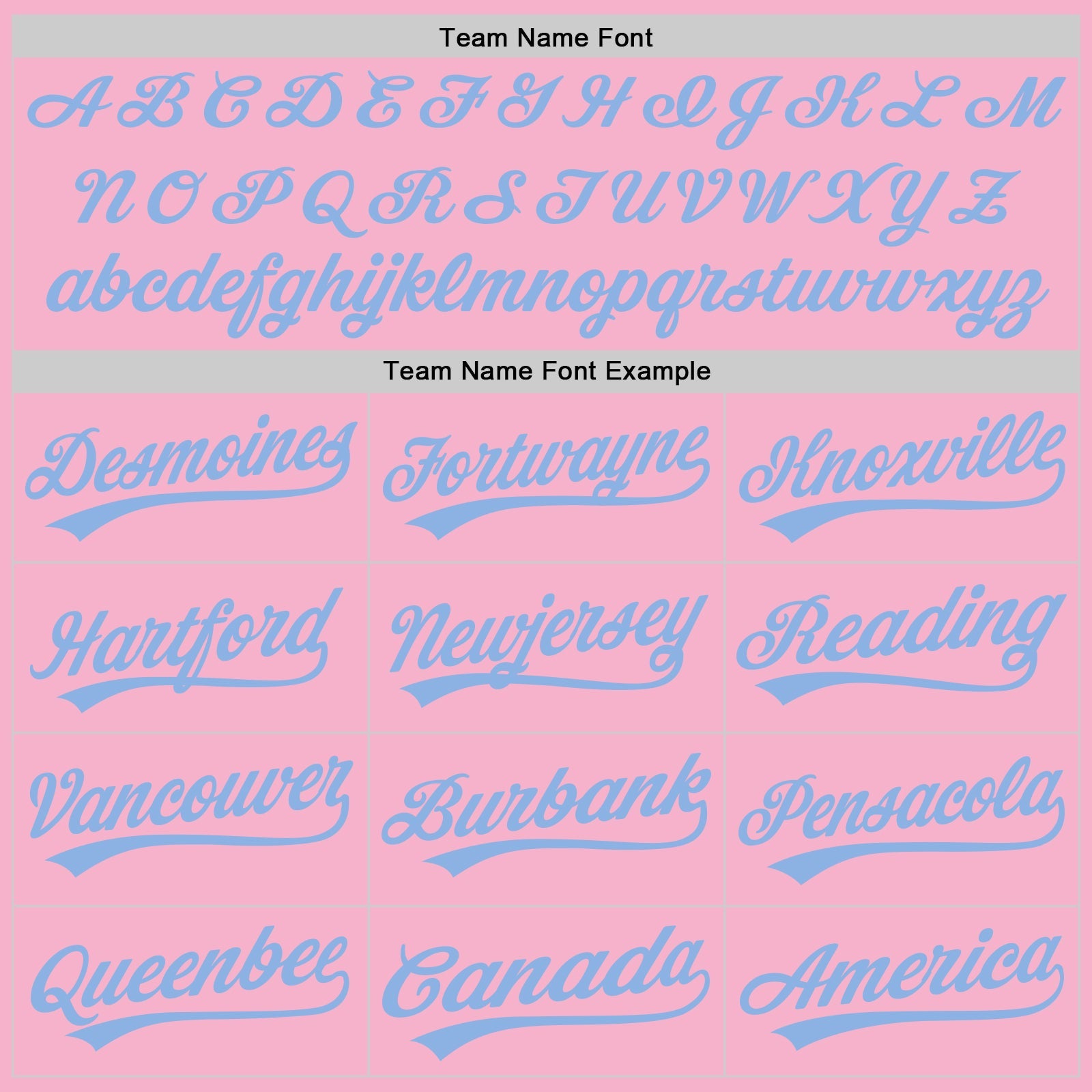 Custom Light Pink Light Blue Authentic Baseball Jersey view 4