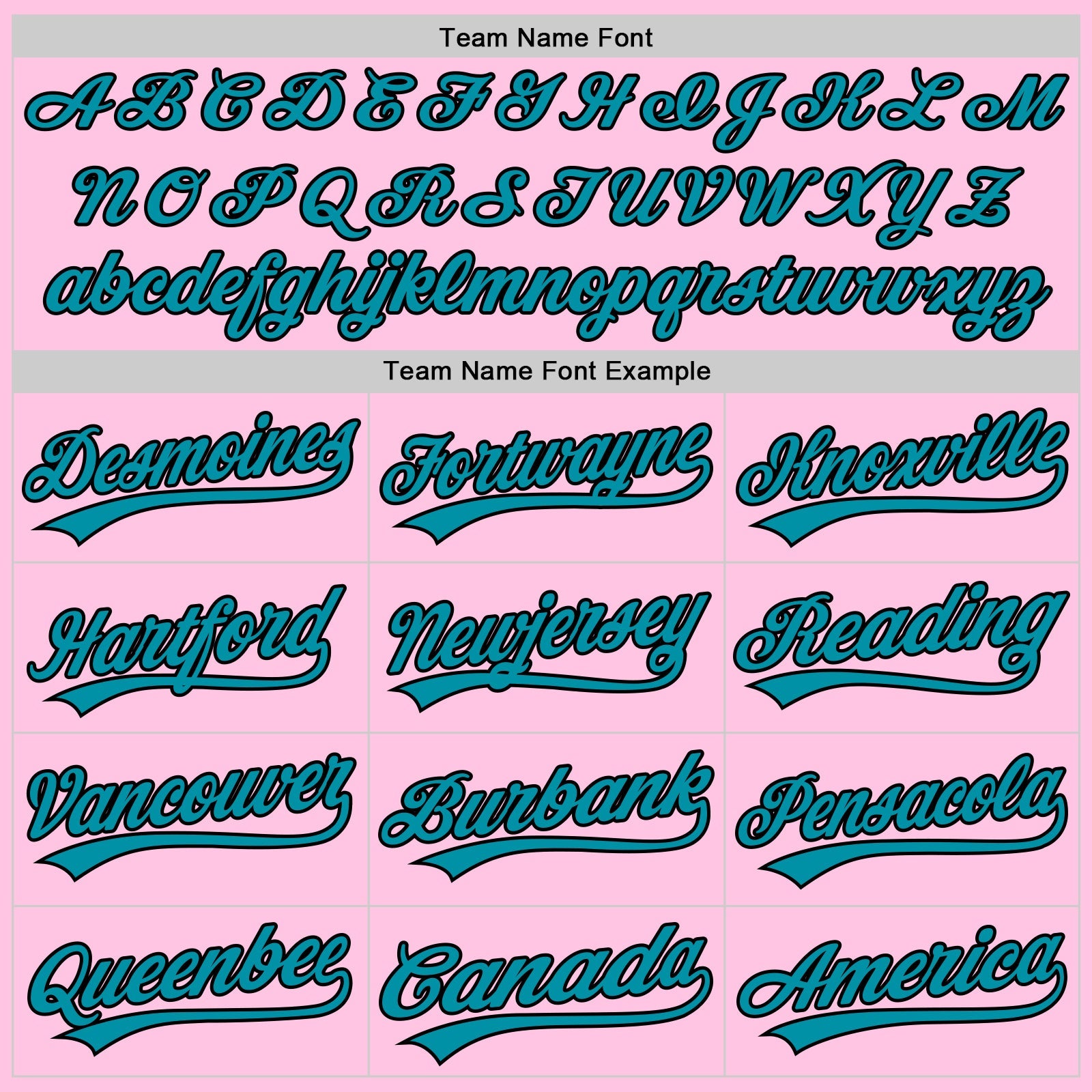 Custom Light Pink Teal-Black Authentic Throwback Baseball Jersey view 4