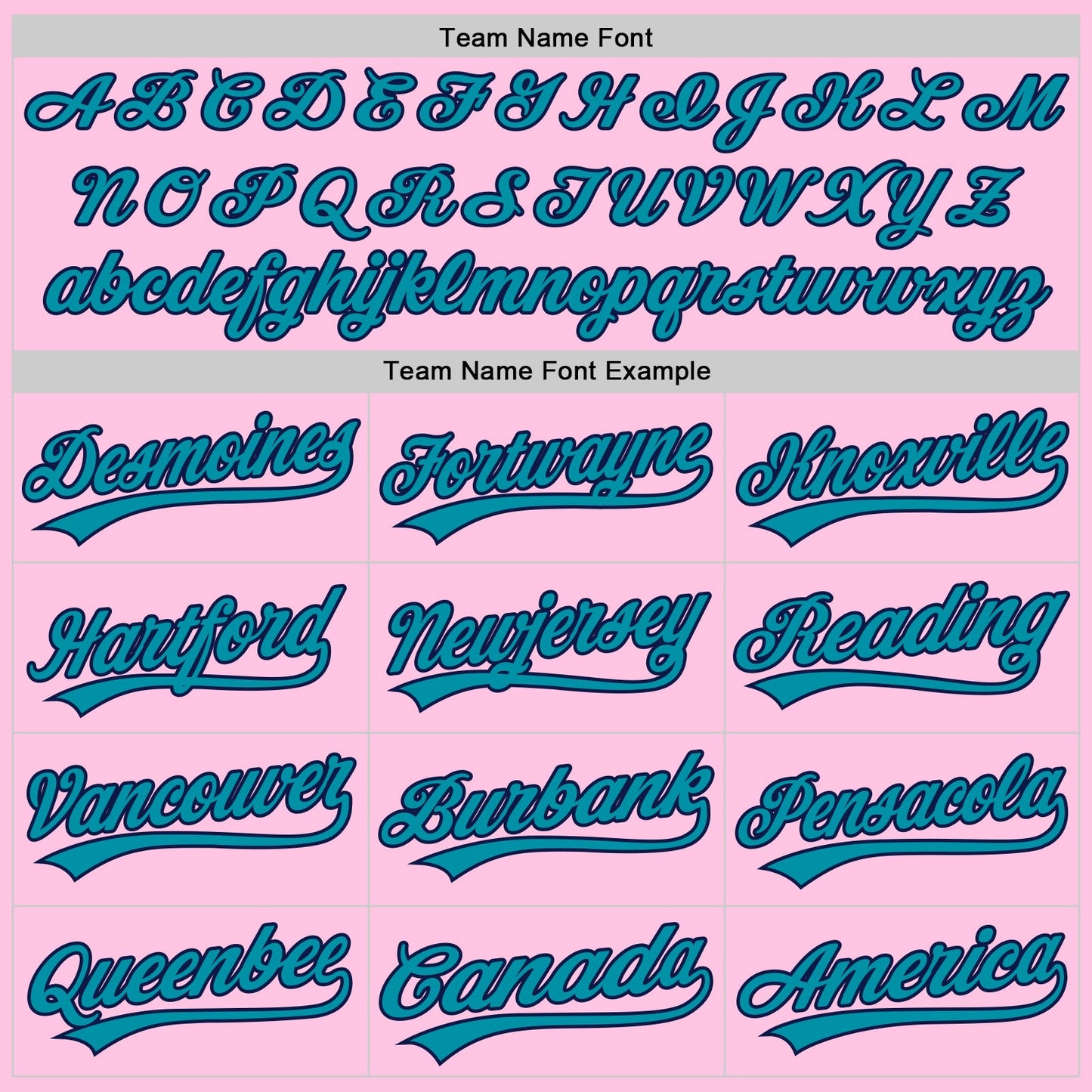 Custom Light Pink Teal-Navy Authentic Throwback Baseball Jersey view 4