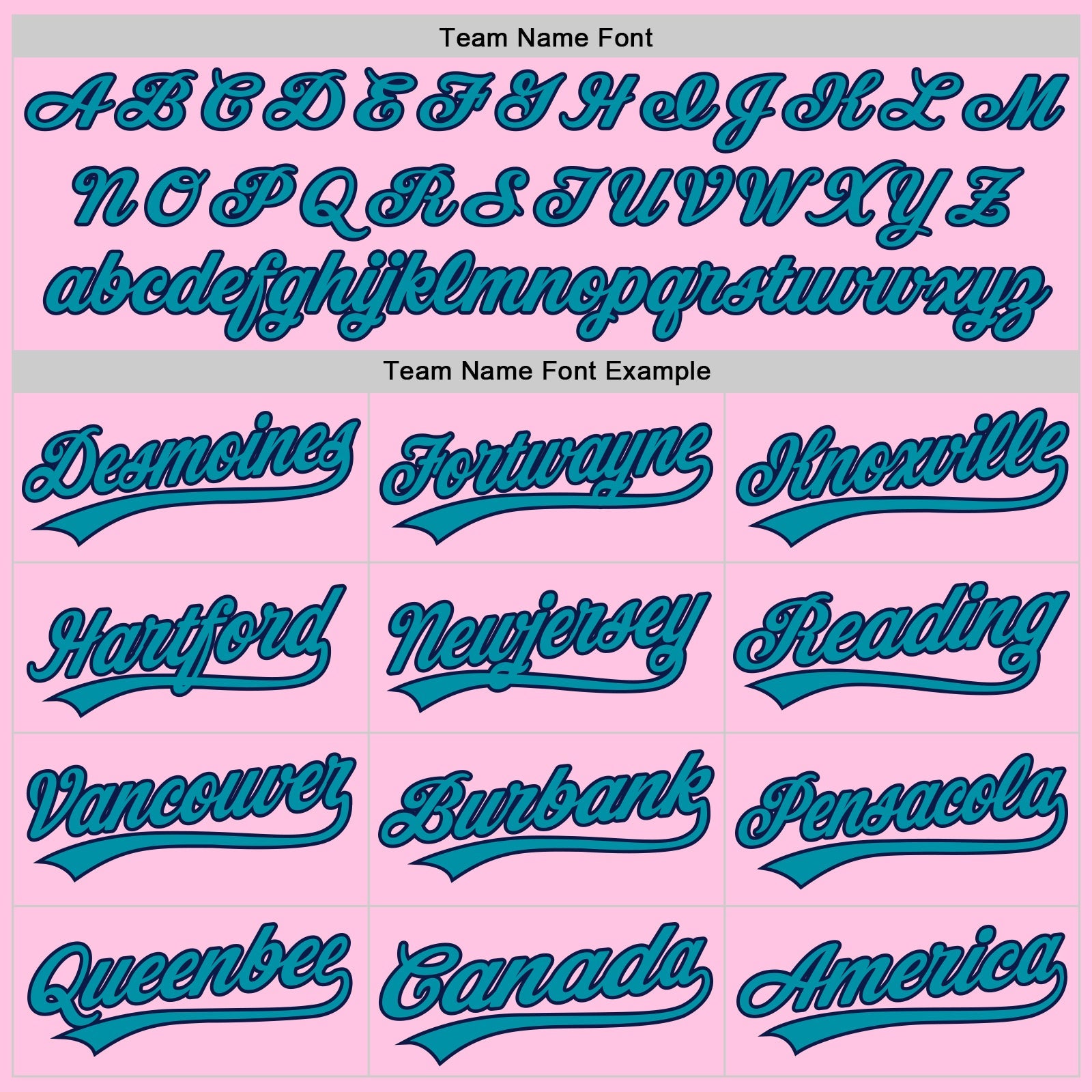Custom Light Pink Teal-Navy Authentic Throwback Baseball Jersey view 4